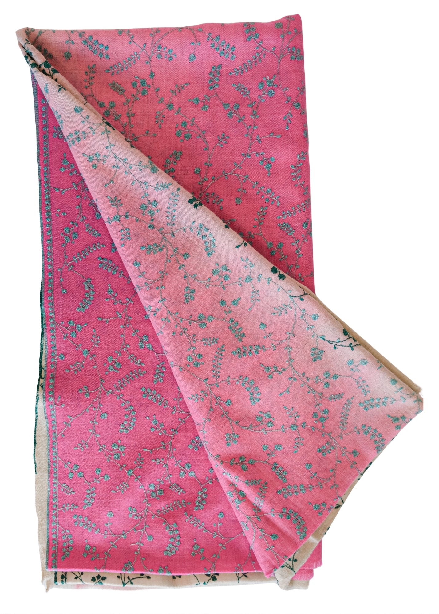 YASER | TWO TONE FLORAL SHAWL