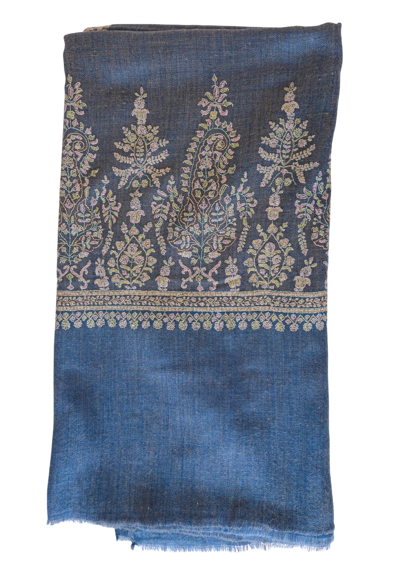 YASER | PAISLEY FLOWER BORDER SHAWL