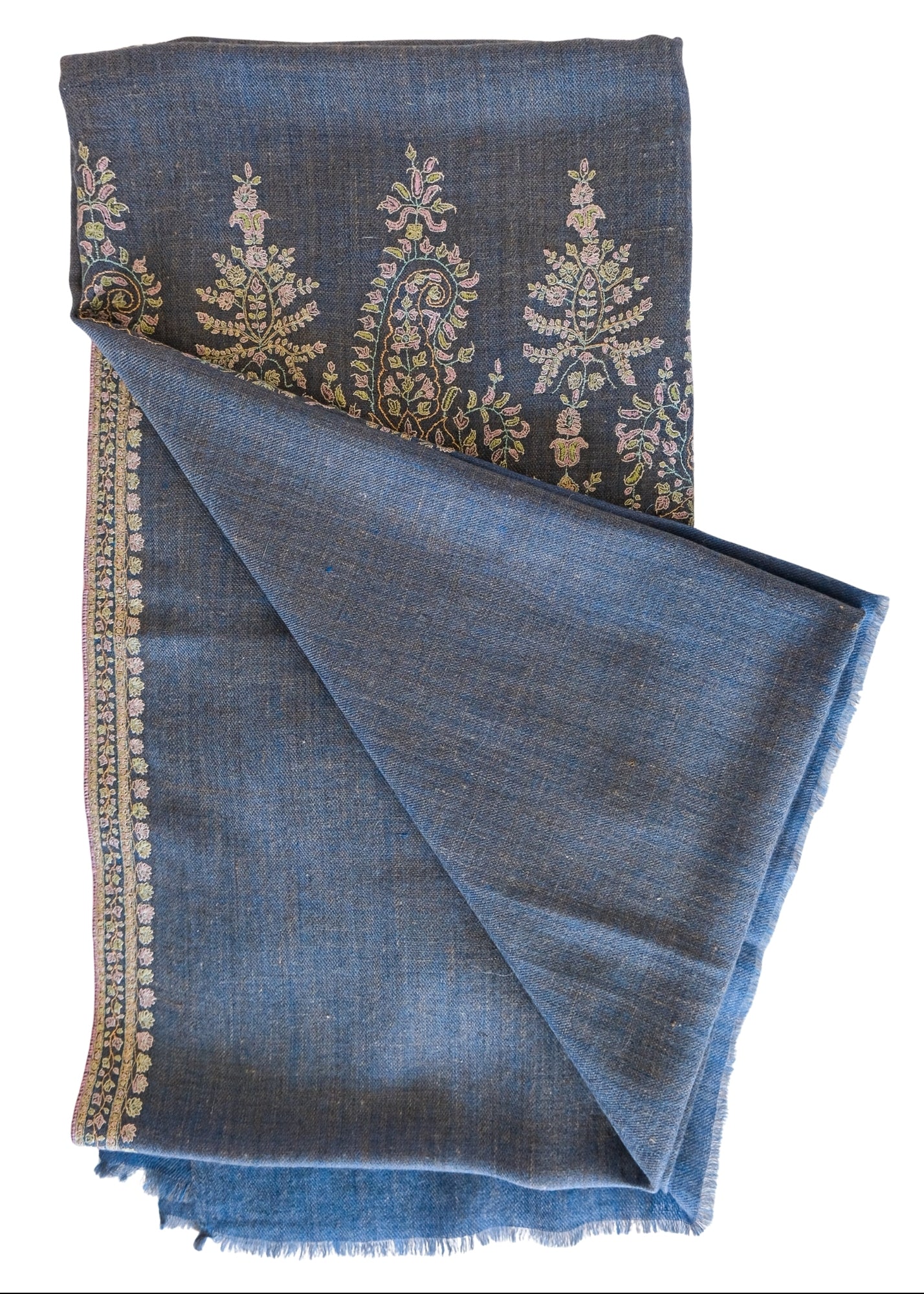 YASER | PAISLEY FLOWER BORDER SHAWL