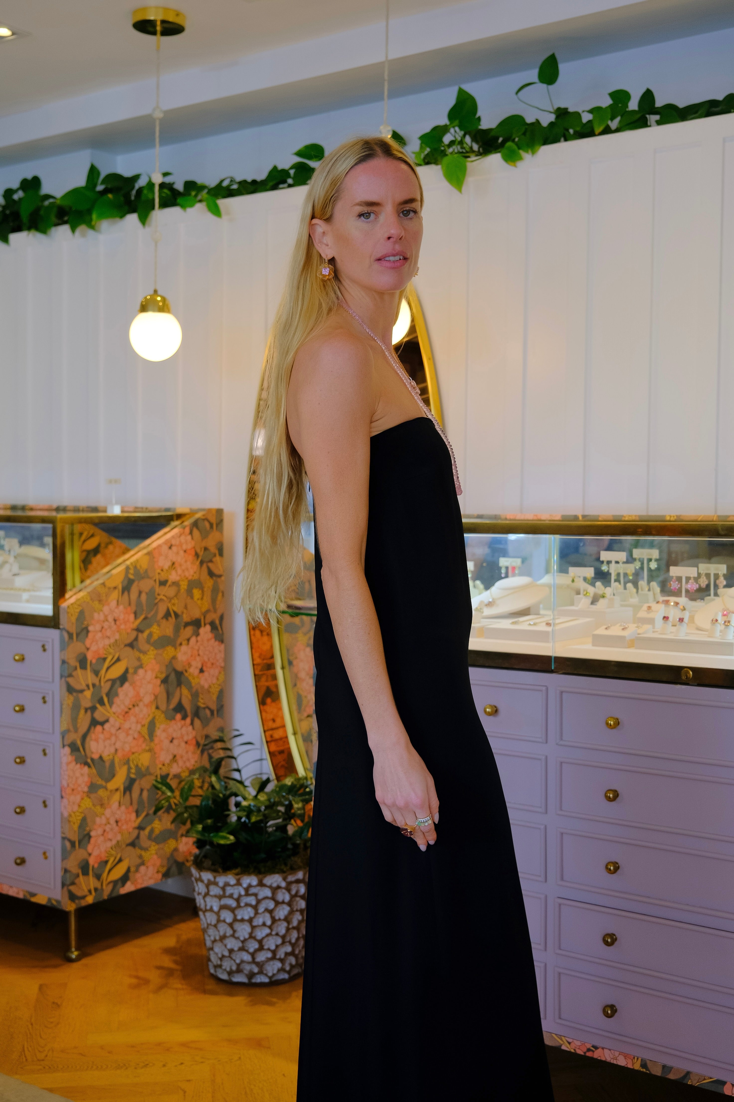 CO | STRAPLESS SHIFT MIDI DRESS CO | STRAPLESS SHIFT MIDI DRESS