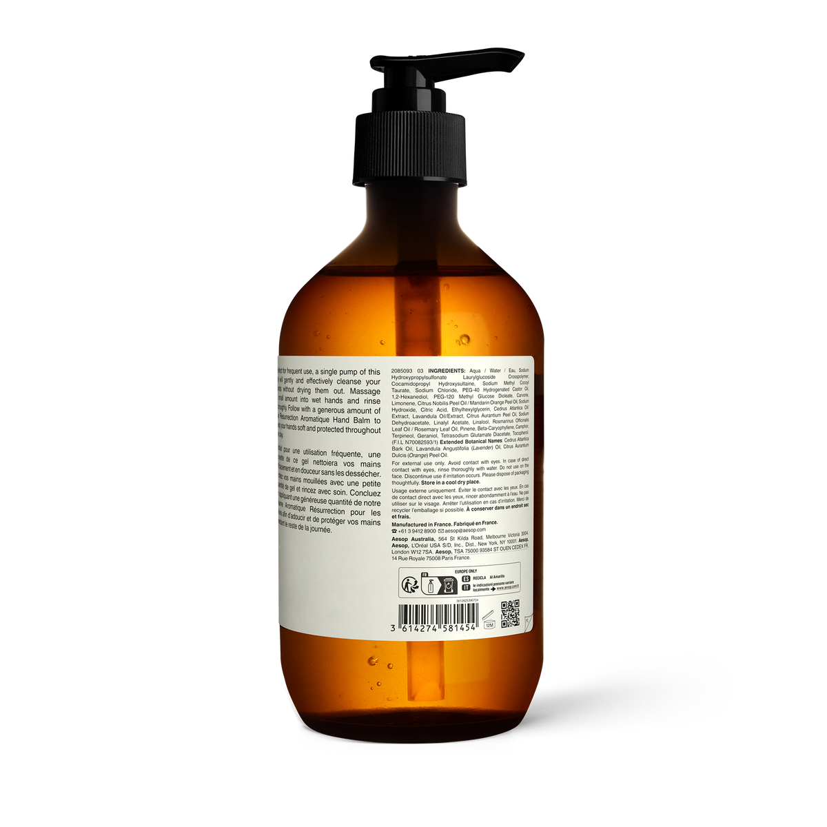 AESOP | RESURRECTION HAND WASH | WOMEN'S LUXURY DESIGNER CLOTHING, SHOES, HANDBAGS & JEWELRY | CAPITOL CHARLOTTE, NC & BRENTWOOD, CA