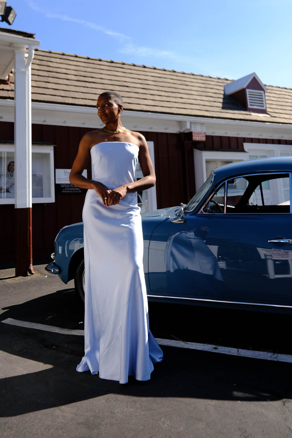 ALEJANDRA ALONSO ROJAS | STRAPLESS LOW BACK GOWN | WOMEN'S LUXURY DESIGNER CLOTHING, SHOES, HANDBAGS & JEWELRY | CAPITOL CHARLOTTE, NC & BRENTWOOD, CA