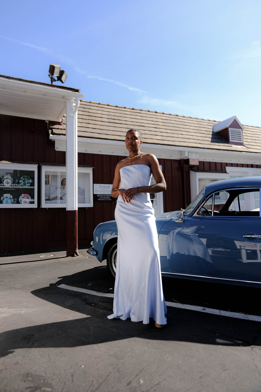ALEJANDRA ALONSO ROJAS | STRAPLESS LOW BACK GOWN | WOMEN'S LUXURY DESIGNER CLOTHING, SHOES, HANDBAGS & JEWELRY | CAPITOL CHARLOTTE, NC & BRENTWOOD, CA