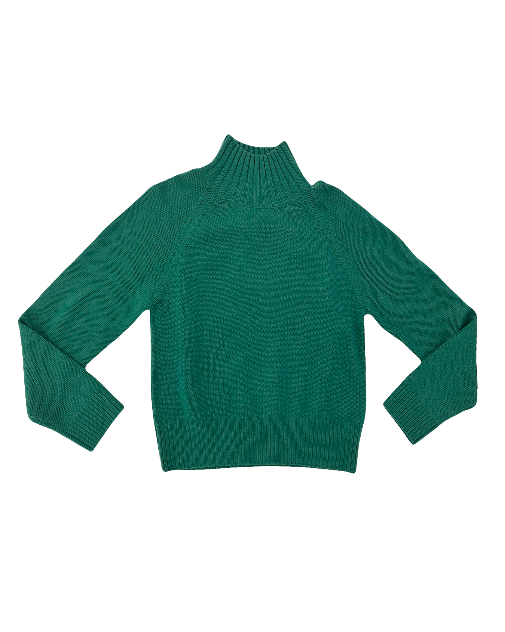ALLUDE | LONG SLEEVE MOCKNECK SWEATER