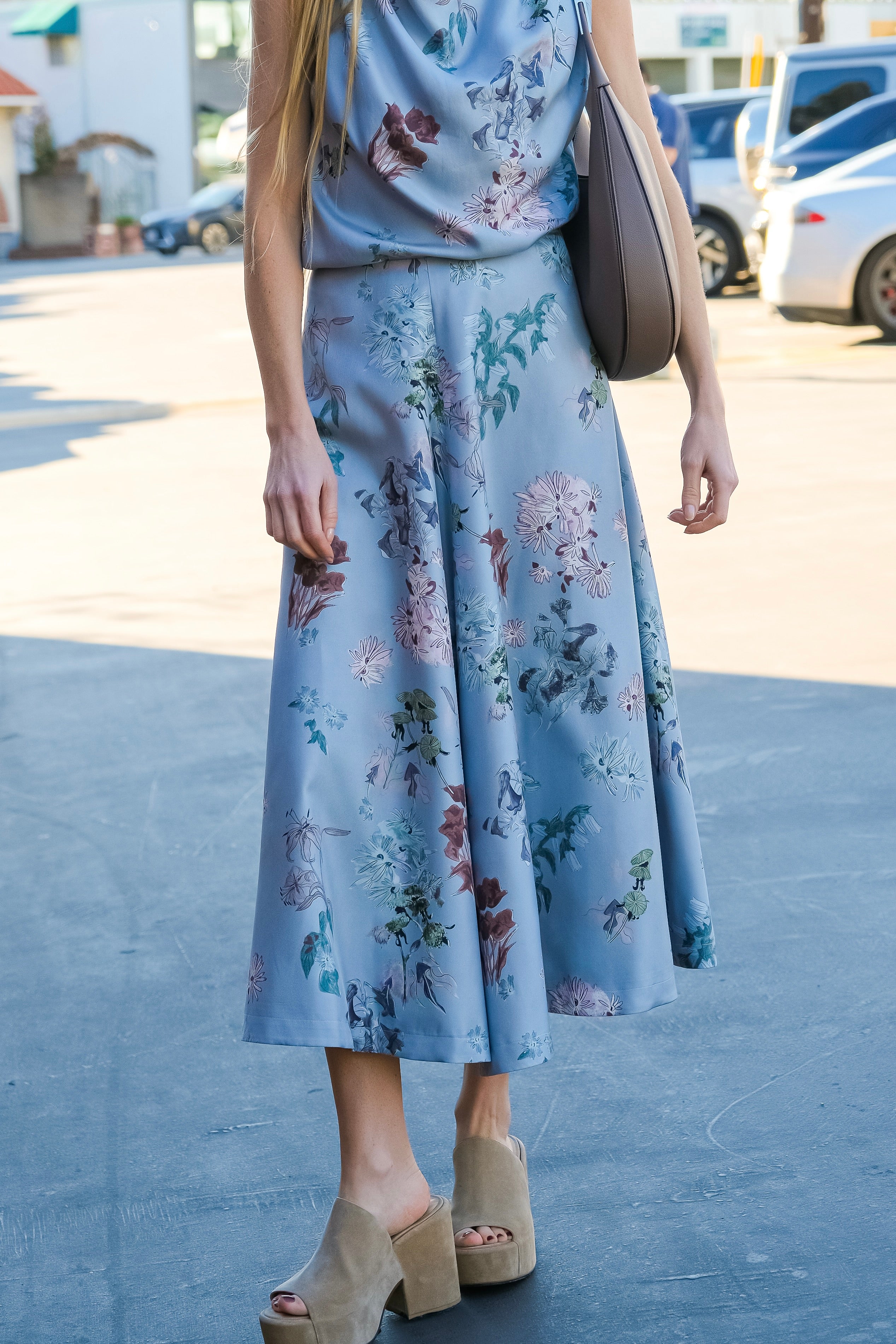 ALTUZARRA | BLUE FLORAL VARDA SKIRT | WOMEN'S LUXURY DESIGNER CLOTHING, SHOES, HANDBAGS & JEWELRY | CAPITOL CHARLOTTE, NC & BRENTWOOD, CA