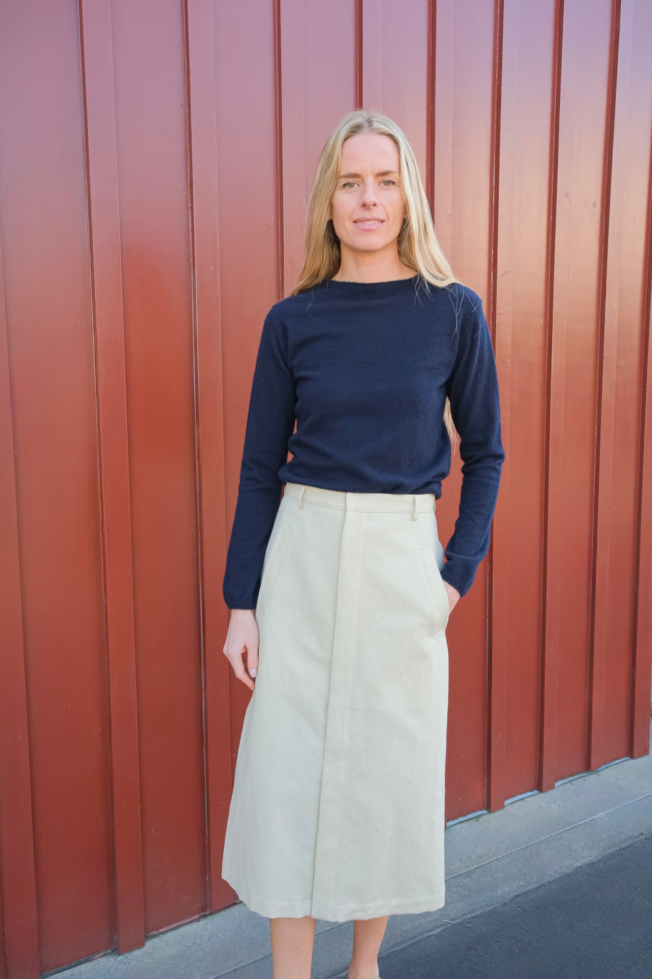 Auralee Cashmere Brushed Boat Neck Knit Sweater Charlotte, NC + Brentwood, CA