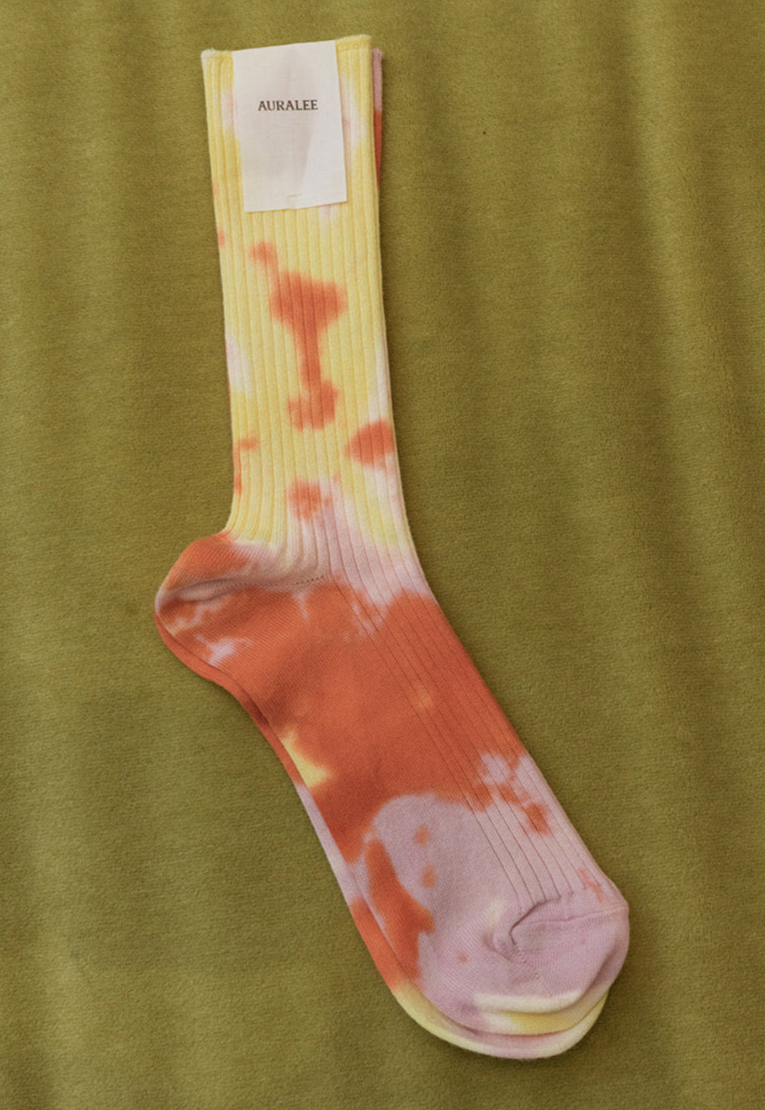 AURALEE | TIE DYE SOCKS | WOMEN'S LUXURY DESIGNER CLOTHING, JEWELRY & ACCESSORIES | CAPITOL CHARLOTTE, NC & BRENTWOOD, CA