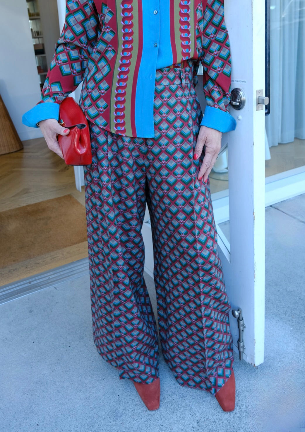 FRANCO FERRARI | SILK PRINTED TROUSER