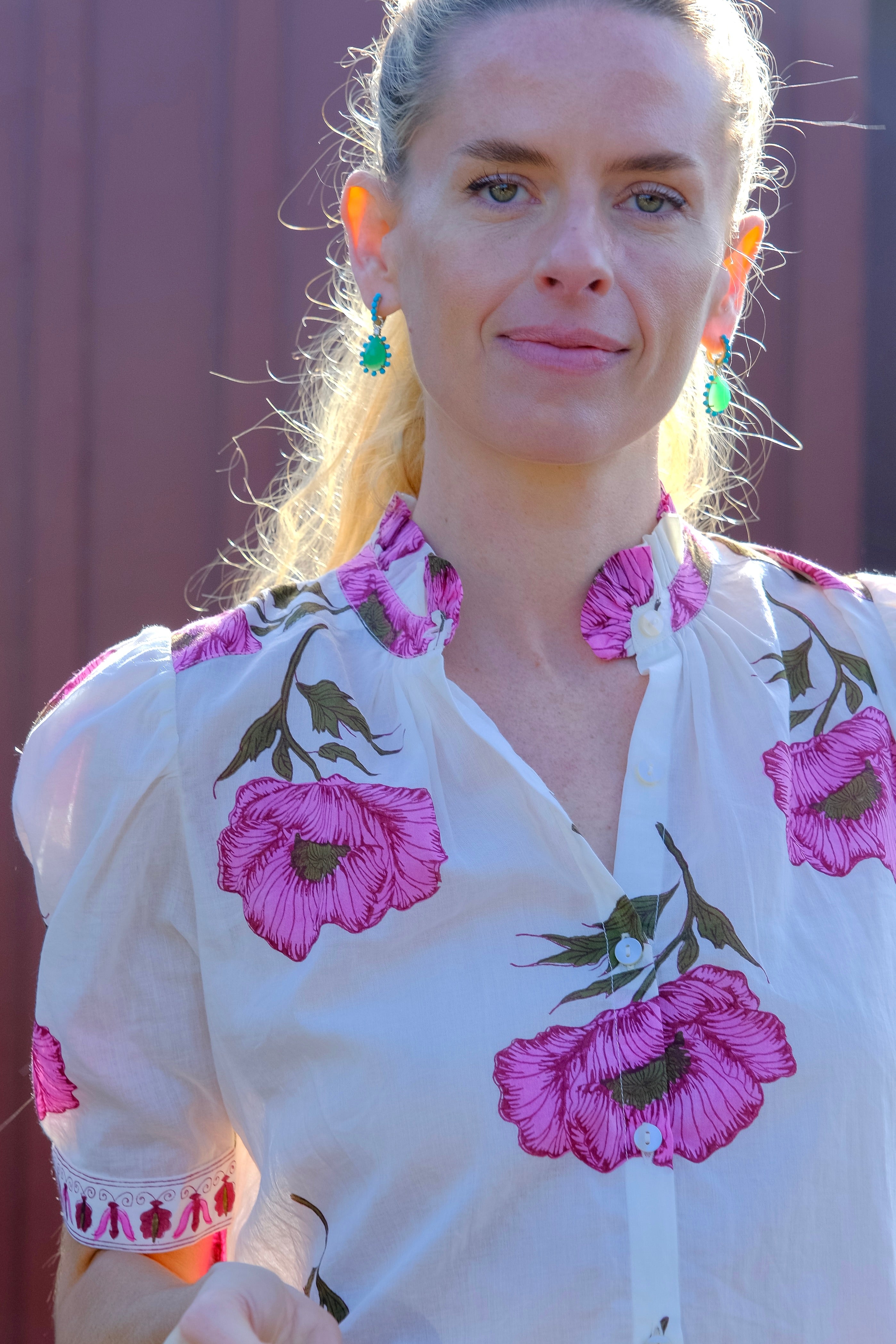 ALIX OF BOHEMIA | ANNABEL MELON BLOOM SHIRT