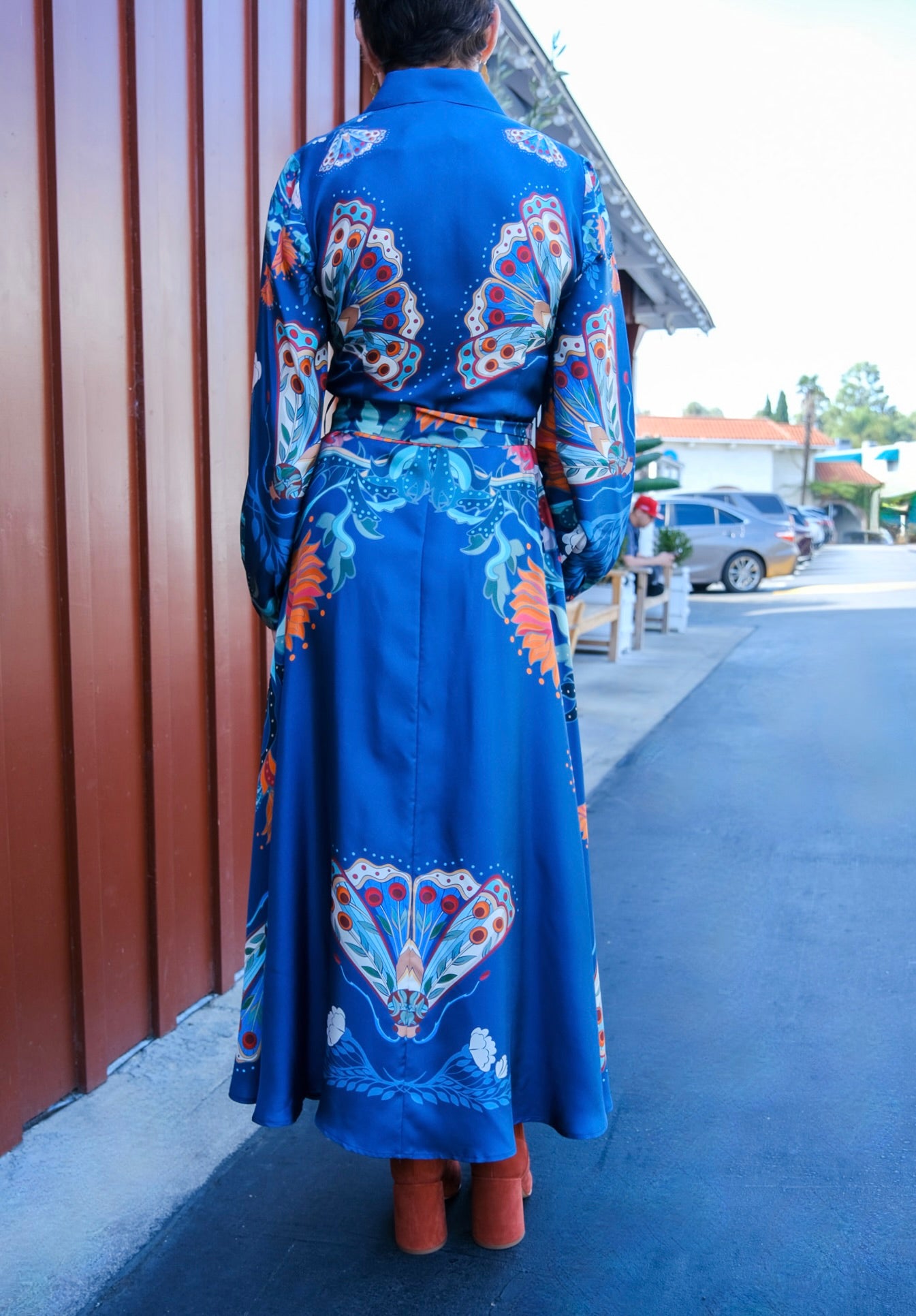 FRANCO FERRARI | LONG SLEEVE PRINTED SHIRTDRESS