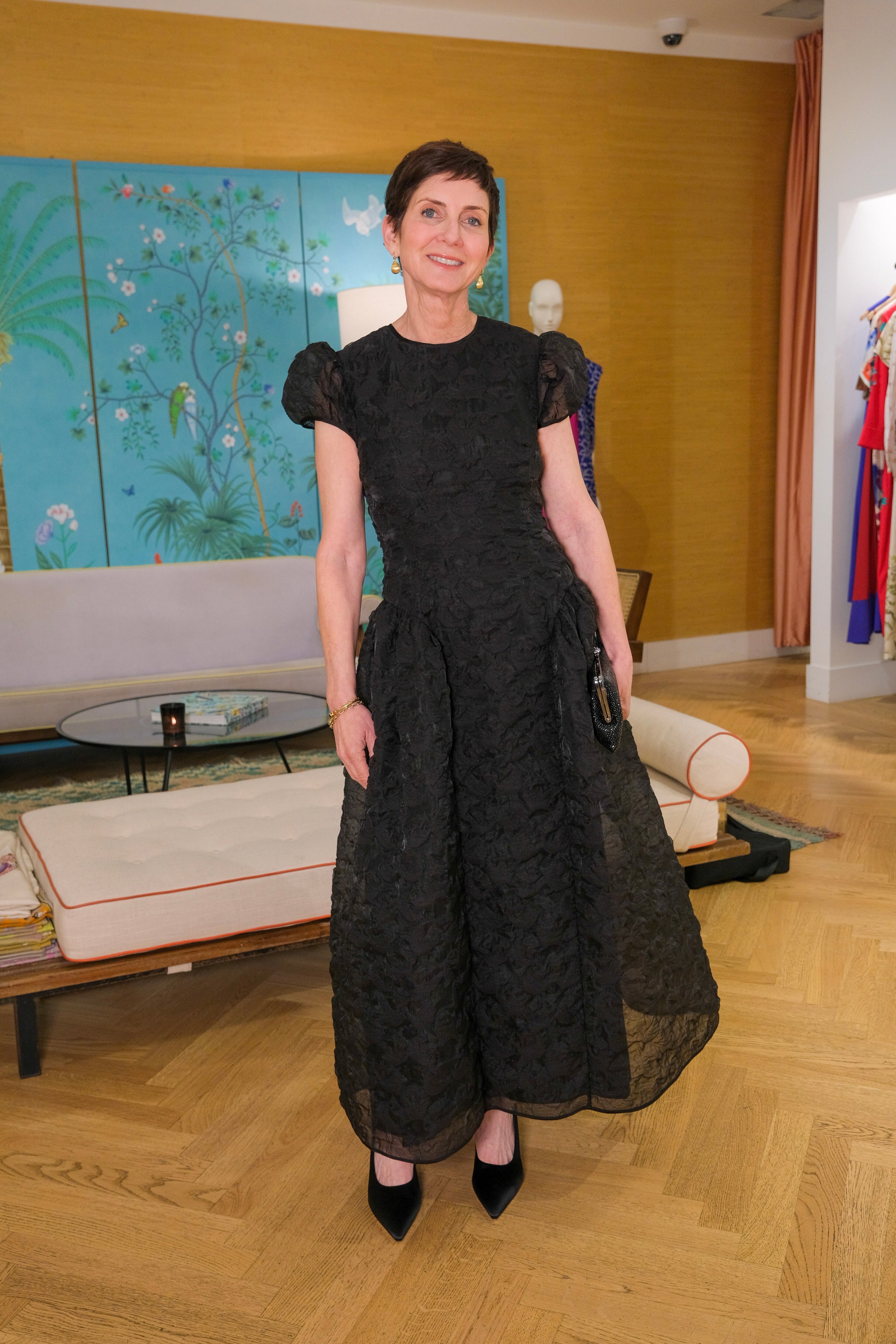 CECILIE BAHNSEN | CILIA FAILLE MIDI DRESS