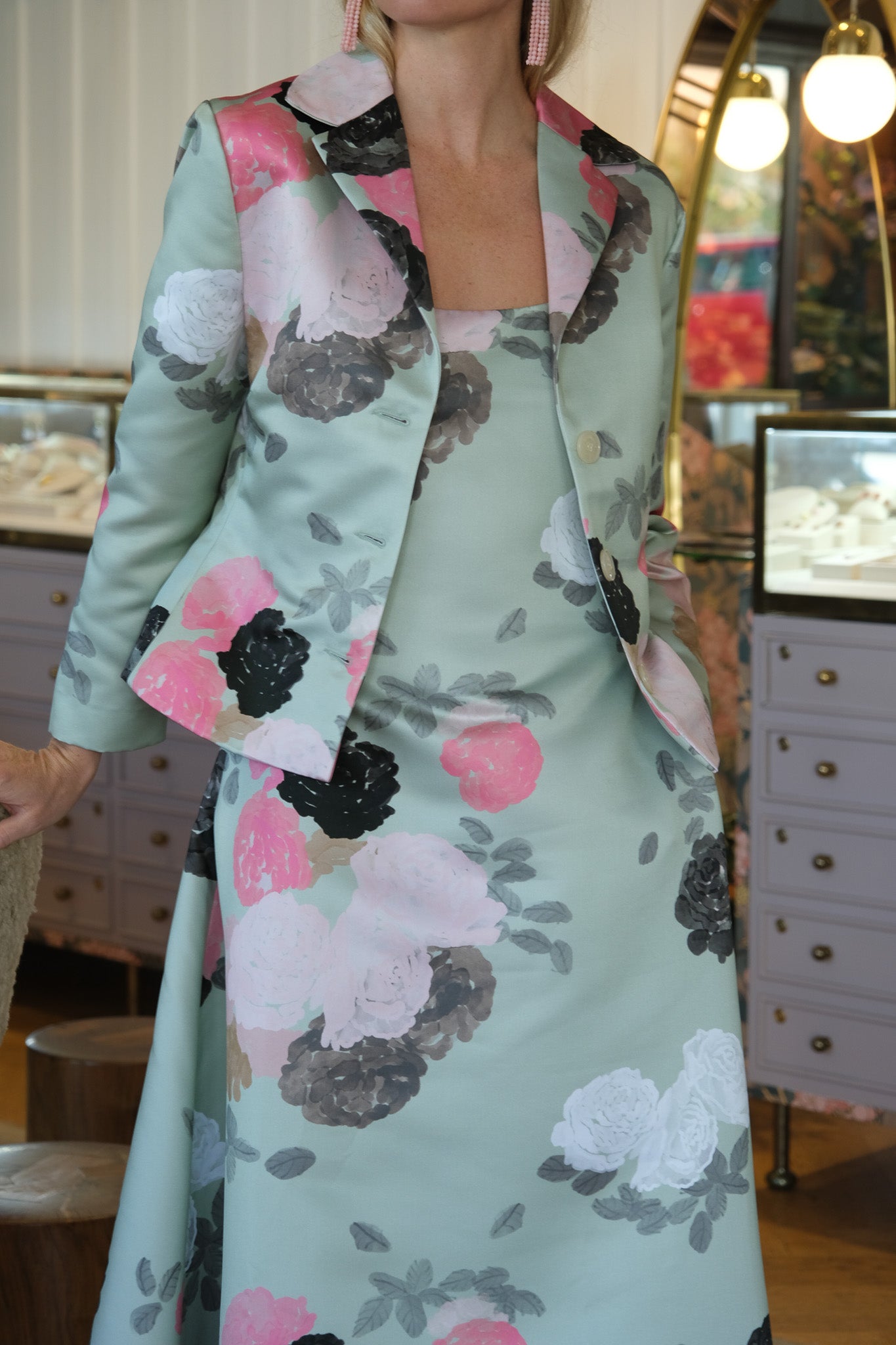 BERNADETTE | ROSE MOTIF ELLE JACKET | WOMEN'S LUXURY DESIGNER CLOTHING, SHOES, HANDBAGS & JEWELRY | CAPITOL CHARLOTTE, NC & BRENTWOOD, CA