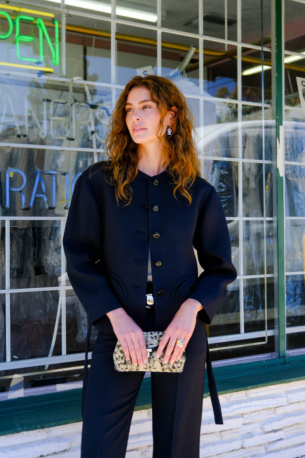BLAZE | BELTED LUNA DALES JACKET | WOMEN'S LUXURY DESIGNER CLOTHING, JEWELRY & ACCESSORIES | CAPITOL CHARLOTTE, NC & BRENTWOOD, CA