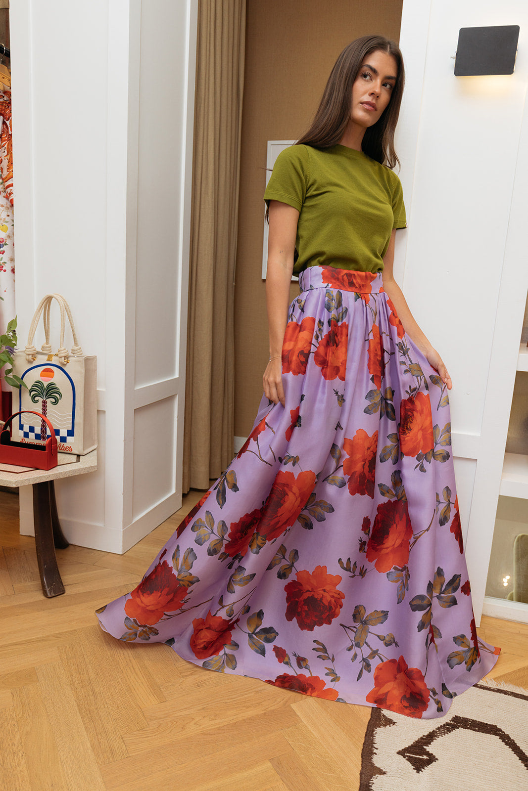 CAROLINA HERRERA | PRINTED BALL SKIRT | WOMEN'S LUXURY DESIGNER CLOTHING, SHOES, HANDBAGS & JEWELRY | CAPITOL CHARLOTTE, NC & BRENTWOOD, CA