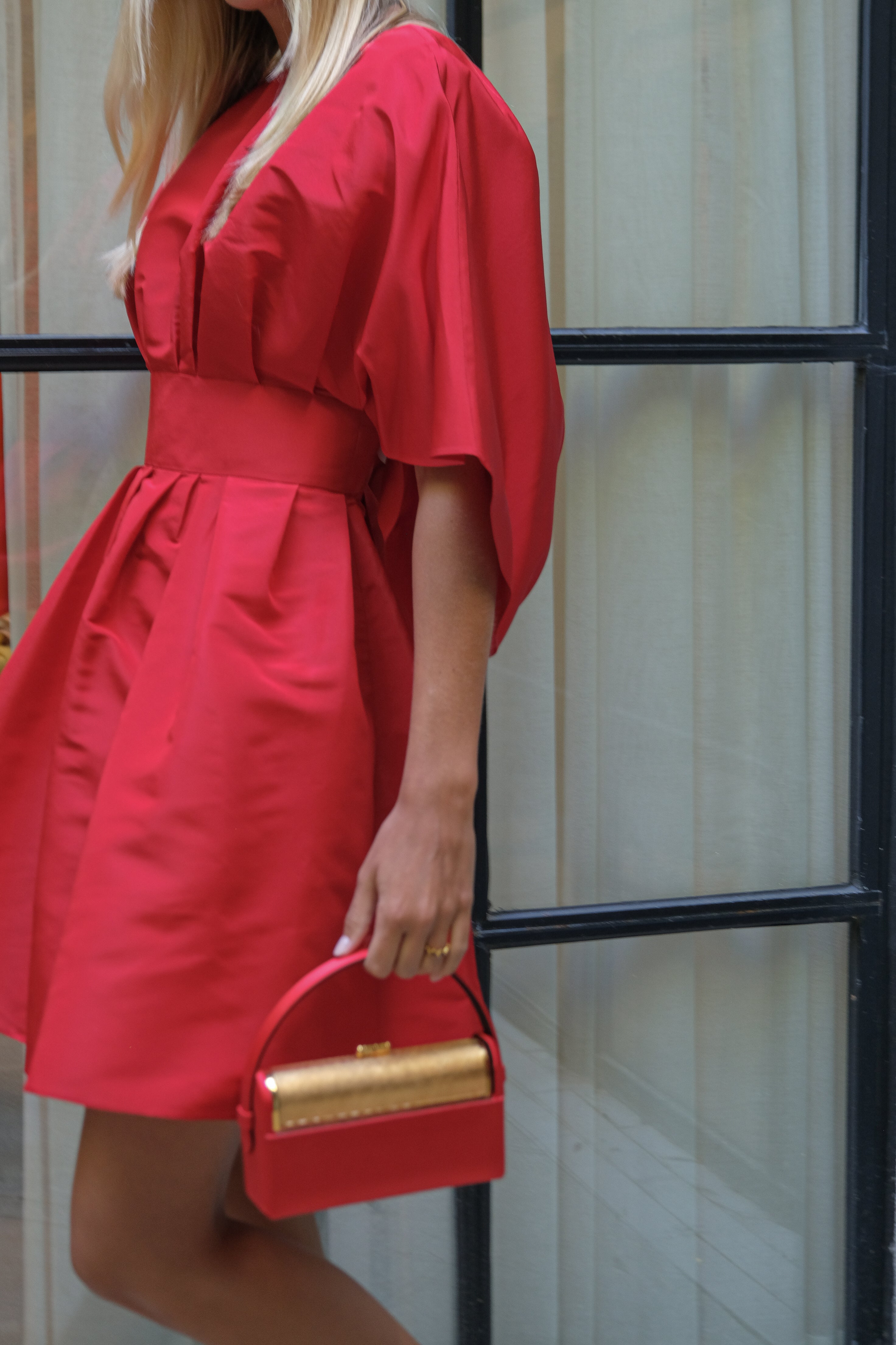 CAROLINA HERRERA | FAN MINI DRESS | WOMEN'S LUXURY DESIGNER CLOTHING, SHOES, HANDBAGS & JEWELRY | CAPITOL CHARLOTTE, NC & BRENTWOOD, CA
