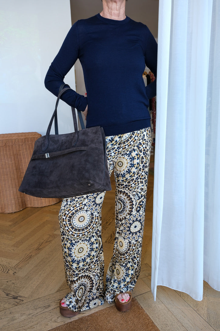 OFFICINE GENERALE | SILK PRINTED GRACELLA PANT