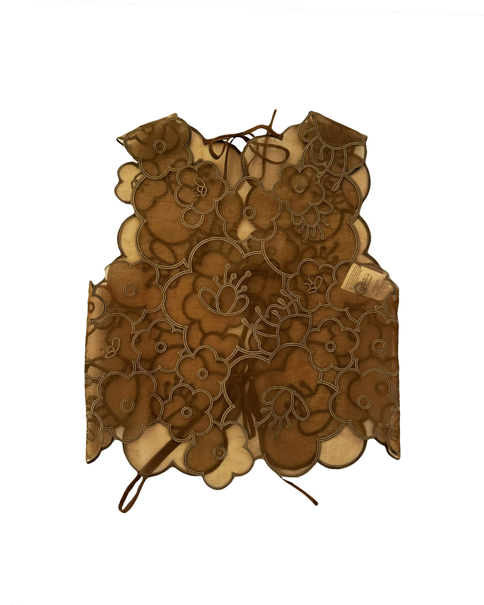 CECILIE BAHNSEN | SLEEVELESS EMBROIDERED BLAKE TOP