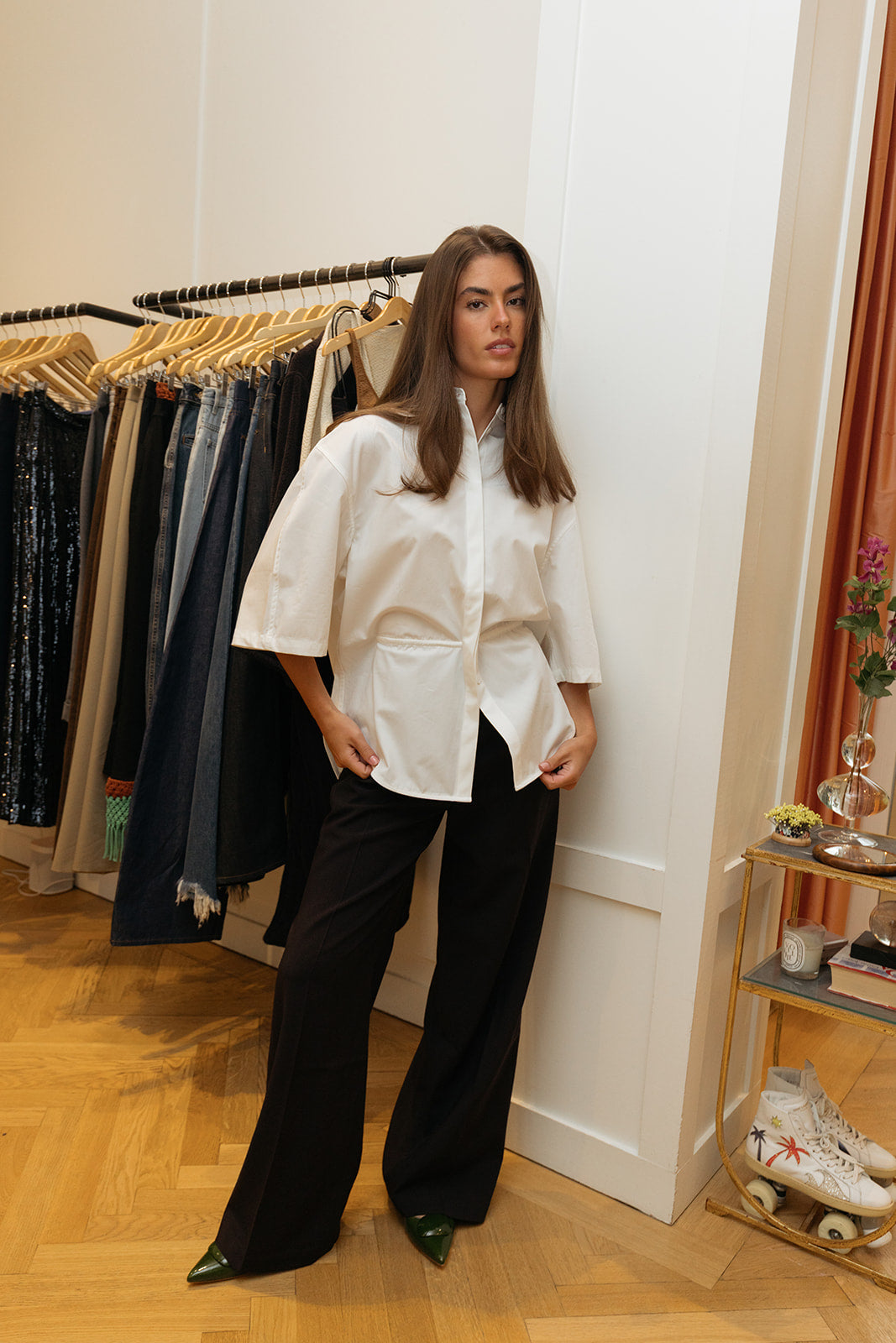 CHRISTIAN WIJNANTS | CO TIE WAIST TEXAR TOP