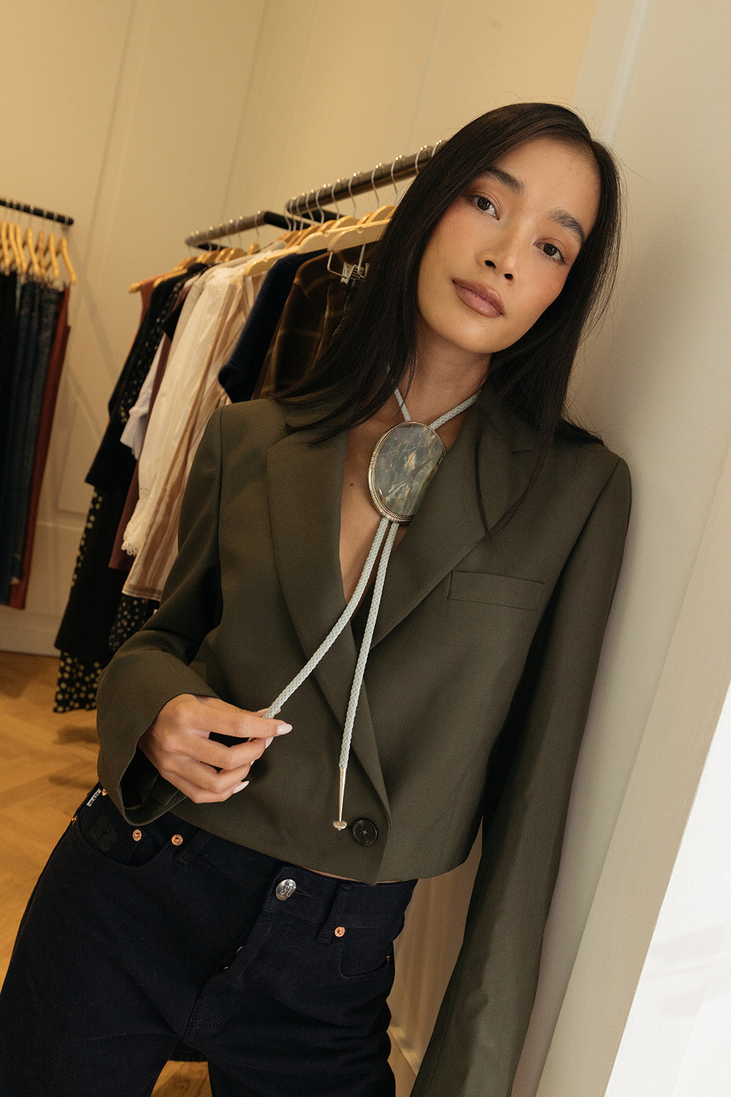CHRISTIAN WIJNANTS | CROPPED TAILORED BLAZER | WOMEN'S LUXURY DESIGNER CLOTHING, SHOES, HANDBAGS & JEWELRY | CAPITOL CHARLOTTE, NC & BRENTWOOD, CA