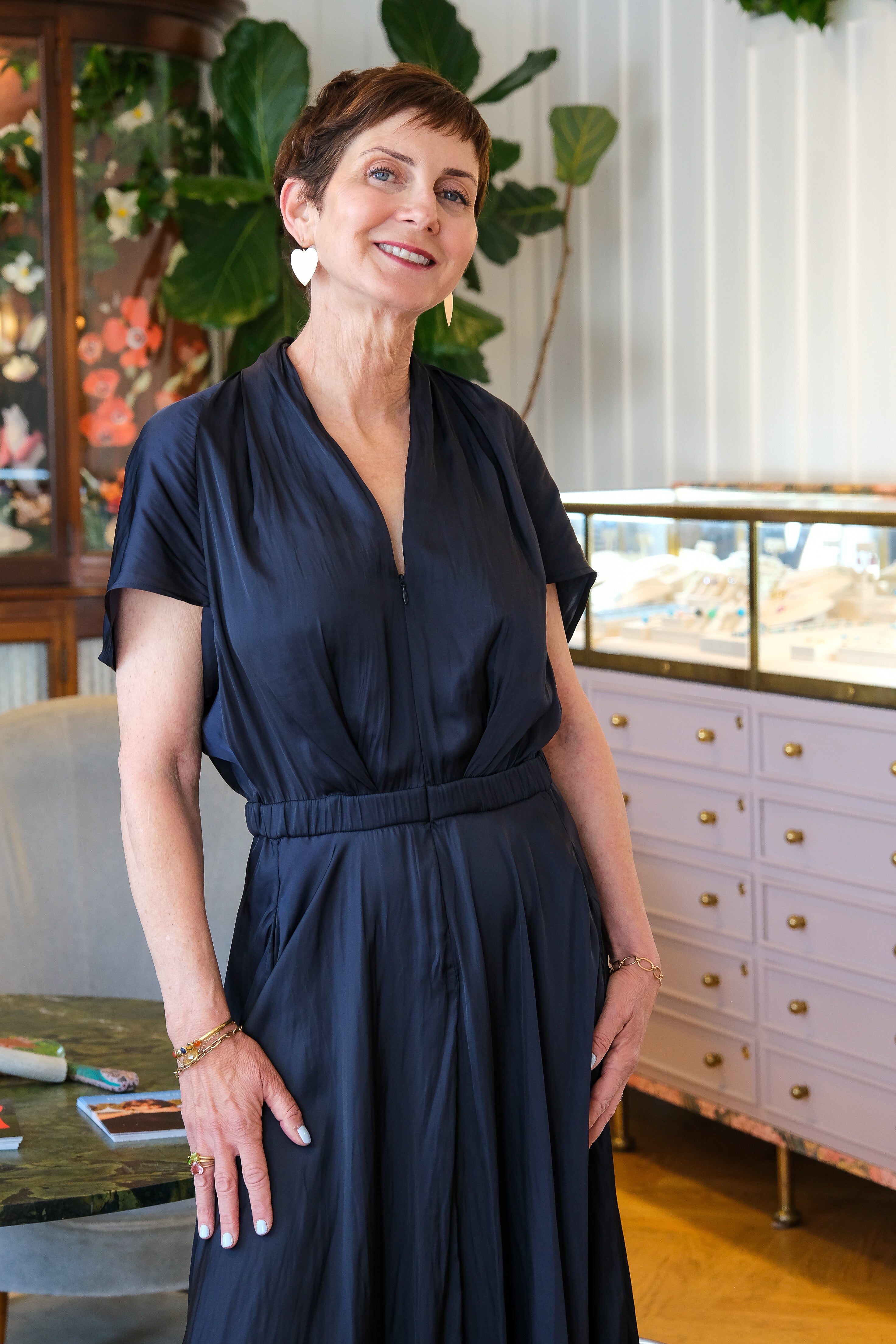 ZERO+MARIA CORNEJO | SHORT SLEEVE MAKI WAVE DRESS
