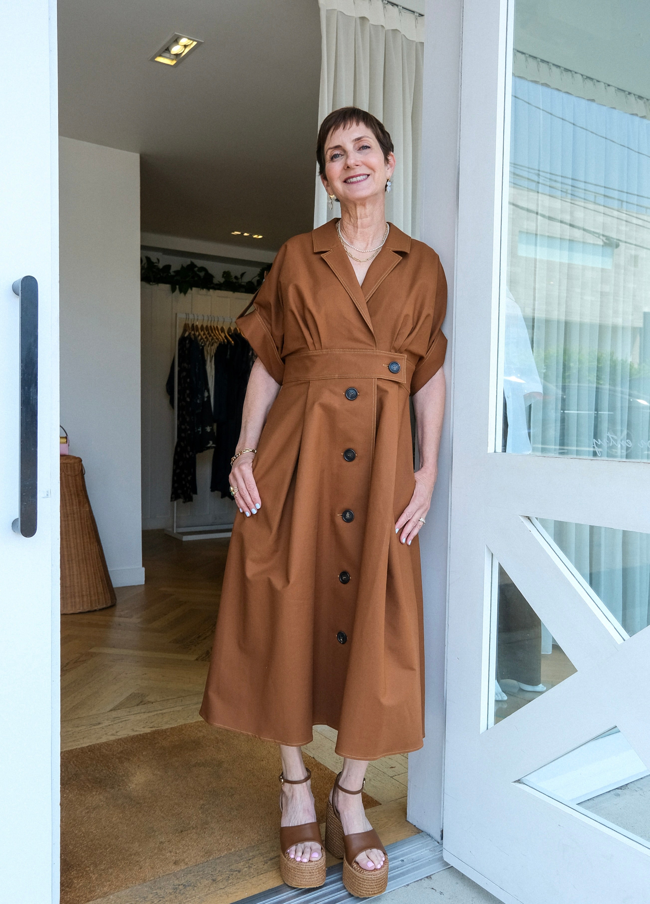 CAROLINA HERRERA | WIDE SLEEVE SHIRT DRESS