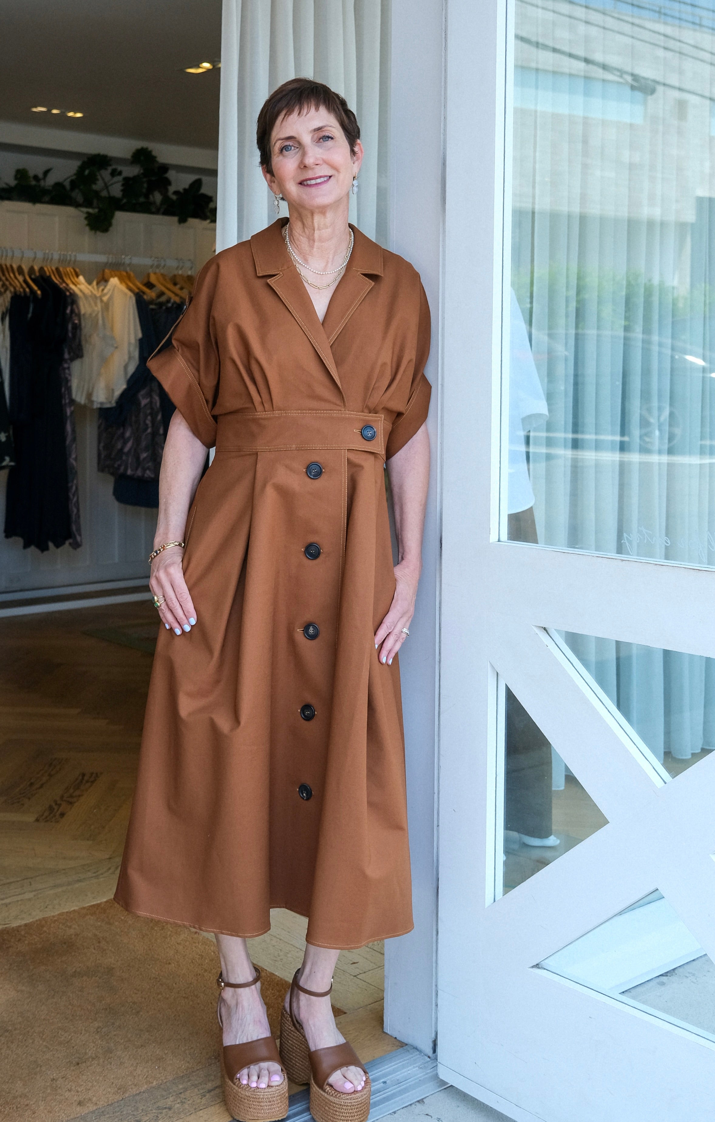 CAROLINA HERRERA | WIDE SLEEVE SHIRT DRESS