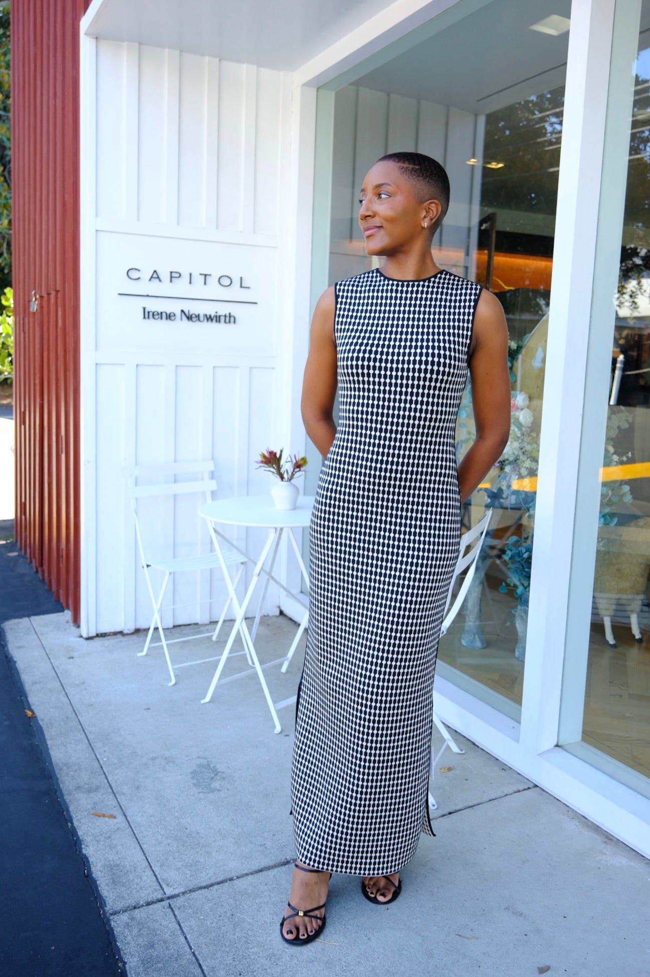 PEPA POMBO | CHECK SIERA MAXI DRESS