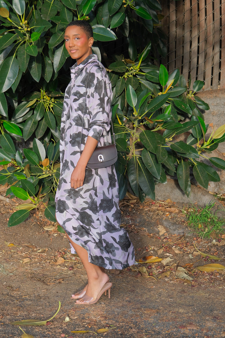 CHRISTIAN WIJNANTS | PRINTED DIOLA WRAP MIDI DRESS