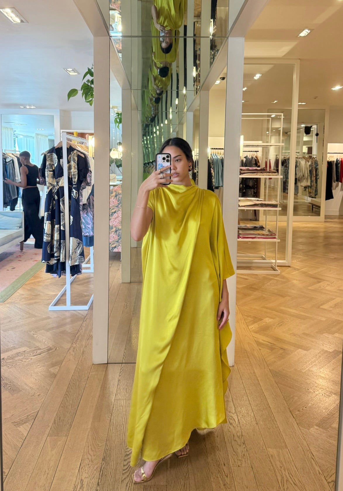 ROKSANDA | SATIN CAPE HIBA DRESS