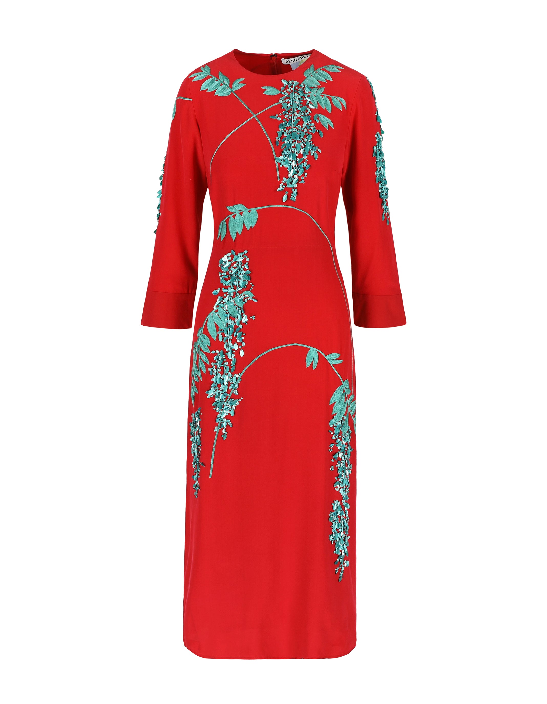 BERNADETTE | HARRY EMBROIDERED MIDI DRESS