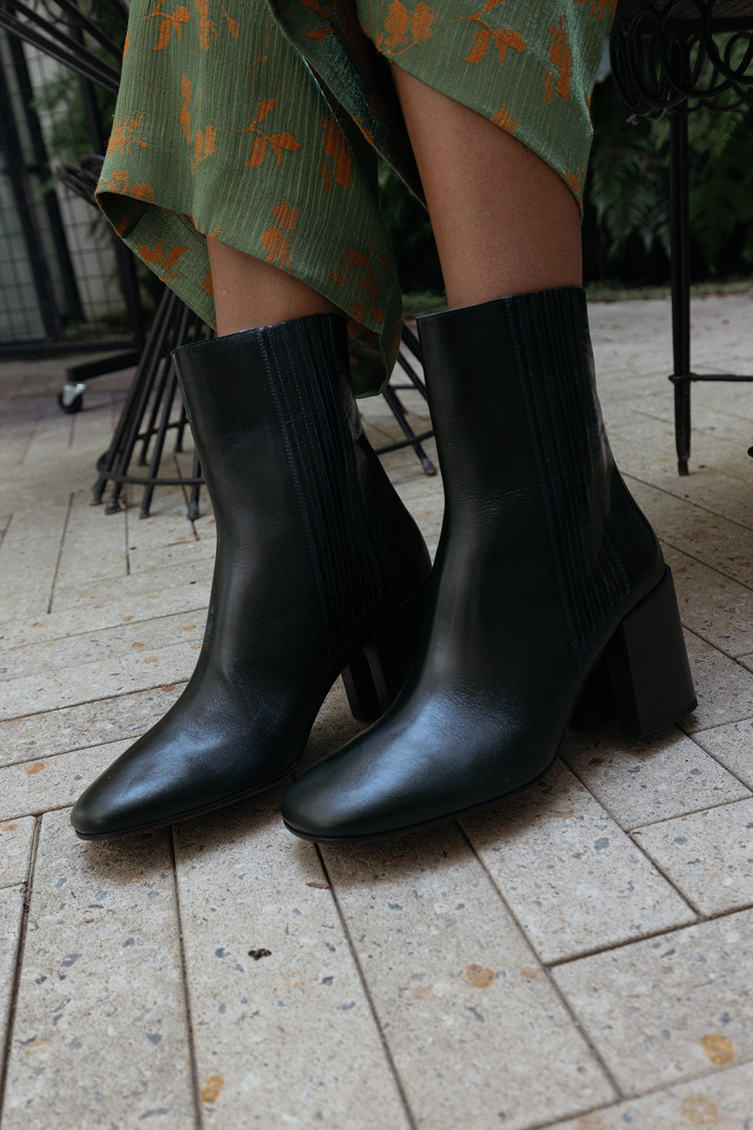 DRIES VAN NOTEN | CALF LEATHER ANKLE BOOT | WOMEN'S LUXURY DESIGNER CLOTHING, SHOES, HANDBAGS & JEWELRY | CAPITOL CHARLOTTE, NC & BRENTWOOD, CA