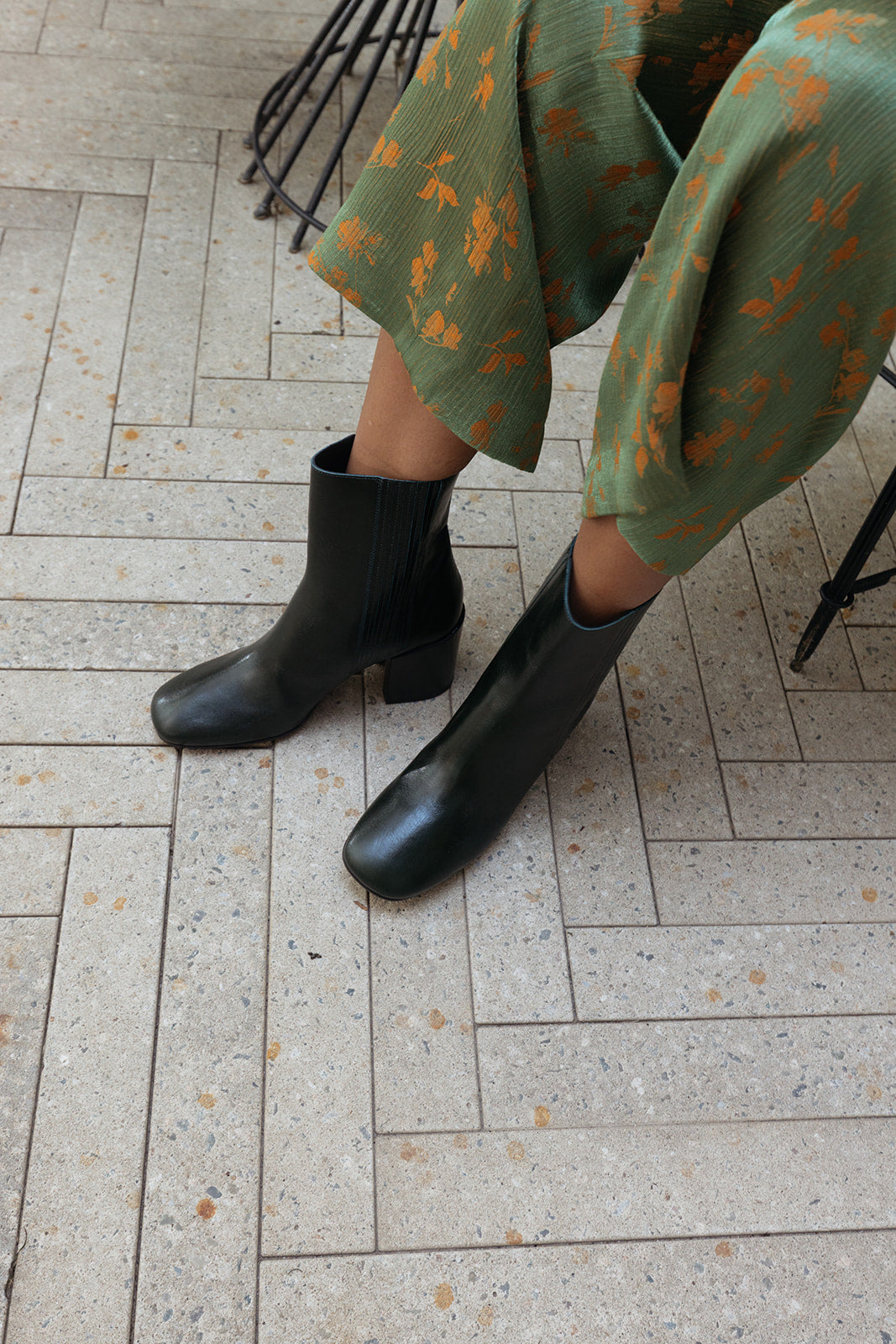 DRIES VAN NOTEN | CALF LEATHER ANKLE BOOT | WOMEN'S LUXURY DESIGNER CLOTHING, SHOES, HANDBAGS & JEWELRY | CAPITOL CHARLOTTE, NC & BRENTWOOD, CA