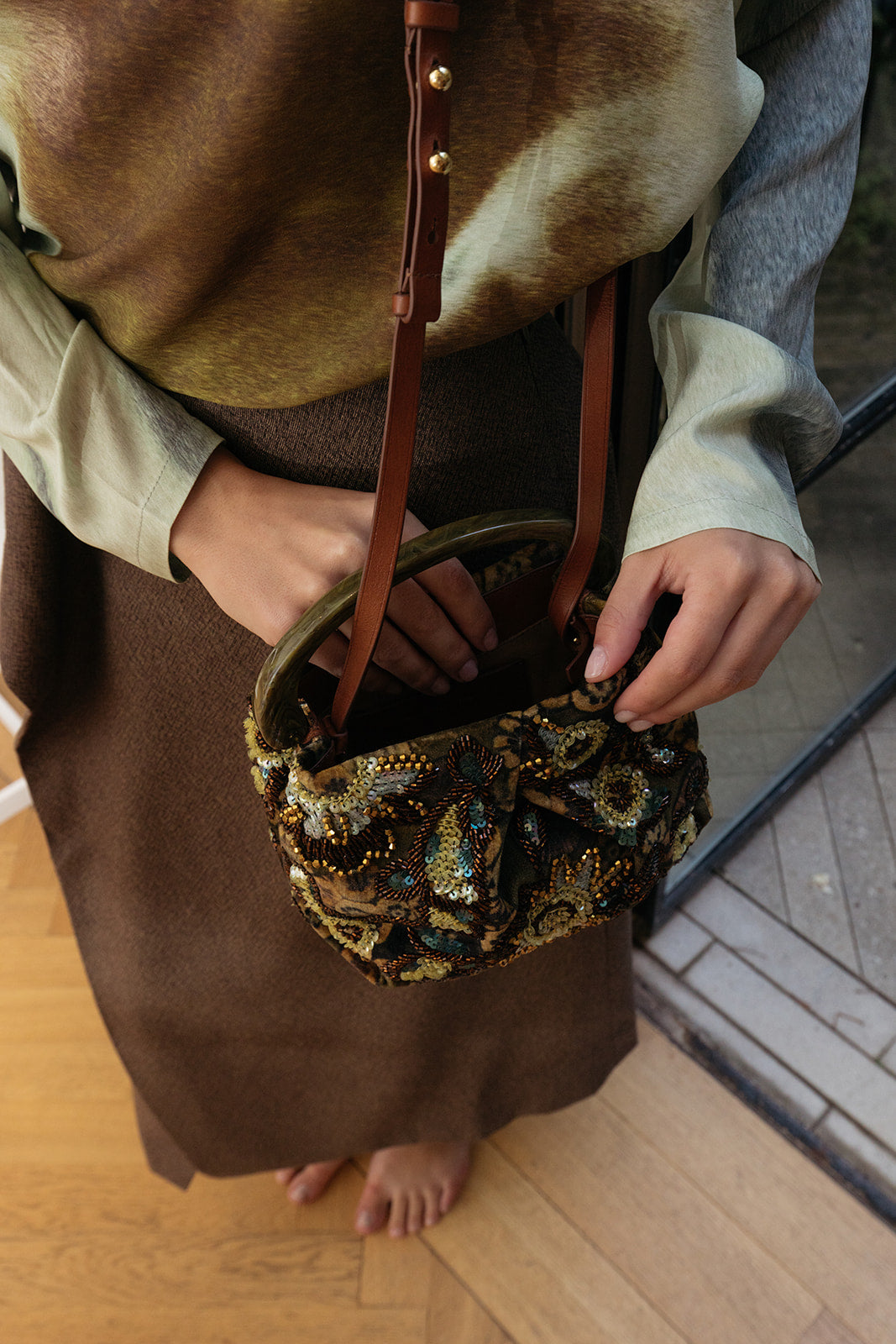DRIES VAN NOTEN | EMB TOP HANDLE BAG | WOMEN'S LUXURY DESIGNER CLOTHING, SHOES, HANDBAGS & JEWELRY | CAPITOL CHARLOTTE, NC & BRENTWOOD, CA