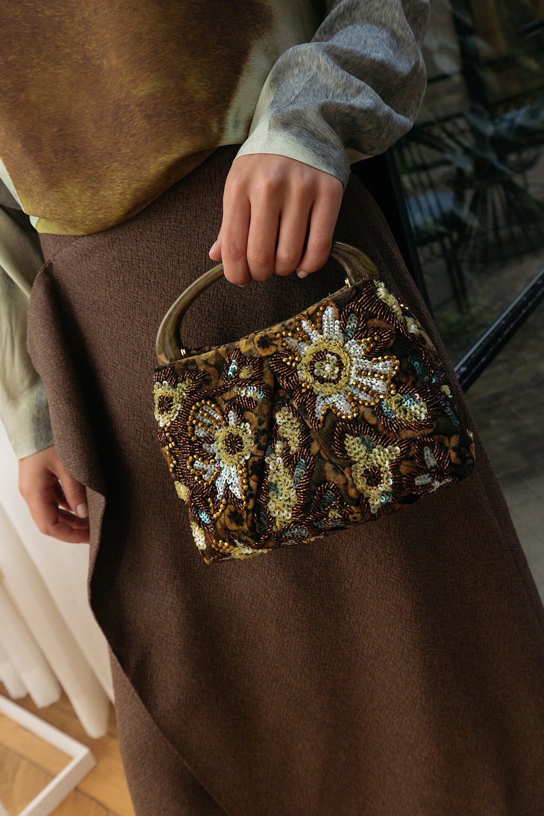 DRIES VAN NOTEN | EMB TOP HANDLE BAG | WOMEN'S LUXURY DESIGNER CLOTHING, SHOES, HANDBAGS & JEWELRY | CAPITOL CHARLOTTE, NC & BRENTWOOD, CA