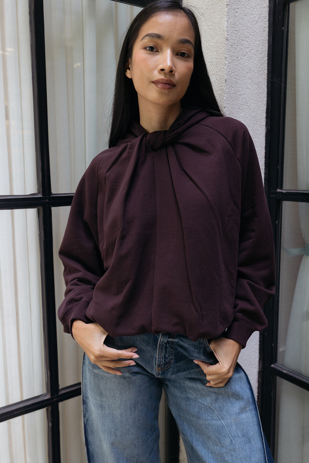 DRIES VAN NOTEN | JERSEY HADELLA HOODIE | WOMEN'S LUXURY DESIGNER CLOTHING, SHOES, HANDBAGS & JEWELRY | CAPITOL CHARLOTTE, NC & BRENTWOOD, CA