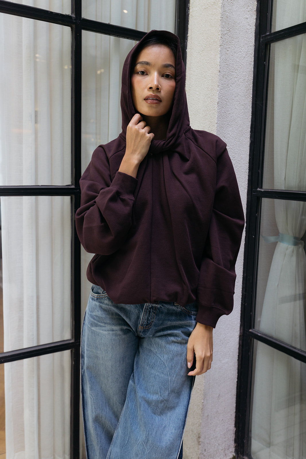DRIES VAN NOTEN | JERSEY HADELLA HOODIE | WOMEN'S LUXURY DESIGNER CLOTHING, SHOES, HANDBAGS & JEWELRY | CAPITOL CHARLOTTE, NC & BRENTWOOD, CA