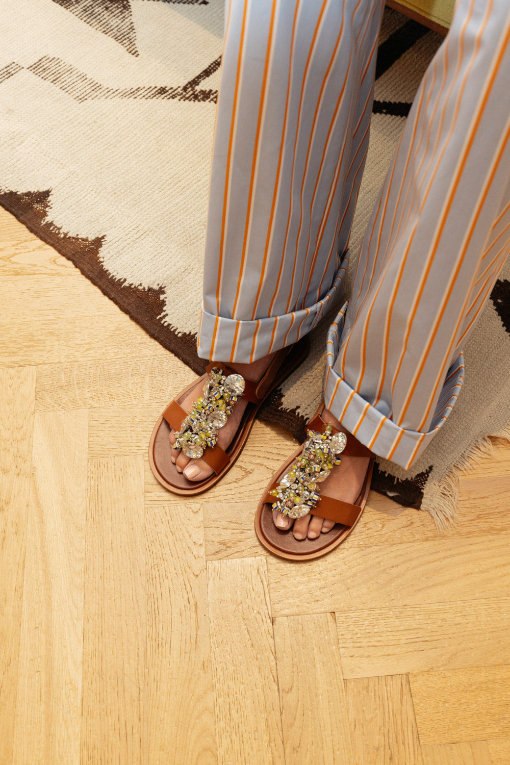 DRIES VAN NOTEN | JEWEL LEATHER SANDAL | CAPITOL | CHARLOTTE, NC