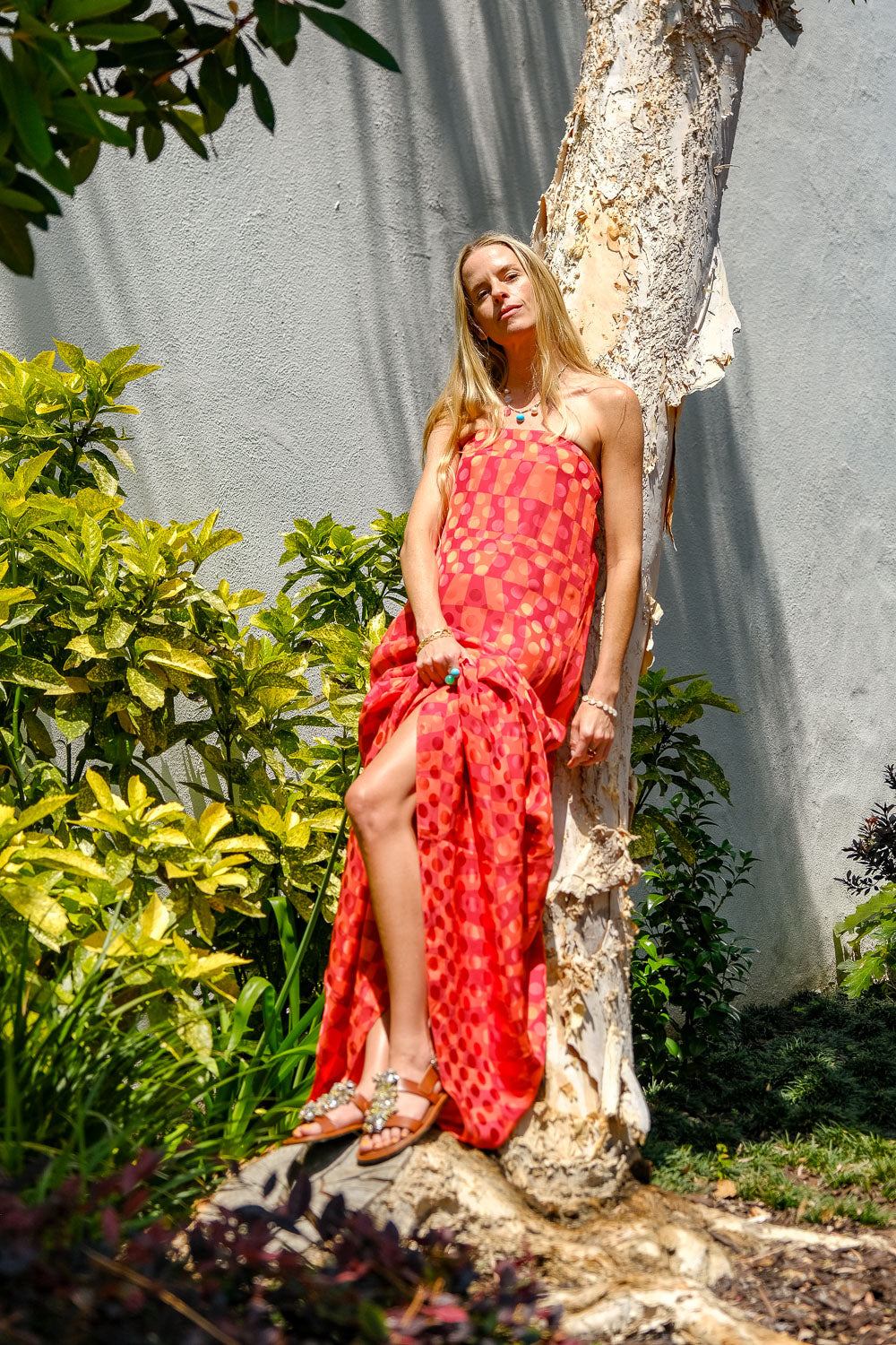 DRIES VAN NOTEN | JACQUARD SATIN STRAPLESS PRINT GOWN | WOMEN'S LUXURY DESIGNER CLOTHING, SHOES, HANDBAGS & JEWELRY | CAPITOL CHARLOTTE, NC & BRENTWOOD, CA