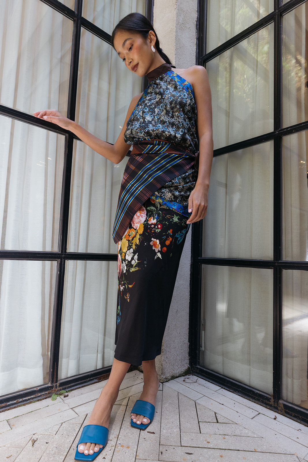 DRIES VAN NOTEN | PRINTED VISCOSE SATI MIDI SKIRT | WOMEN'S LUXURY DESIGNER CLOTHING, SHOES, HANDBAGS & JEWELRY | CAPITOL CHARLOTTE, NC & BRENTWOOD, CA