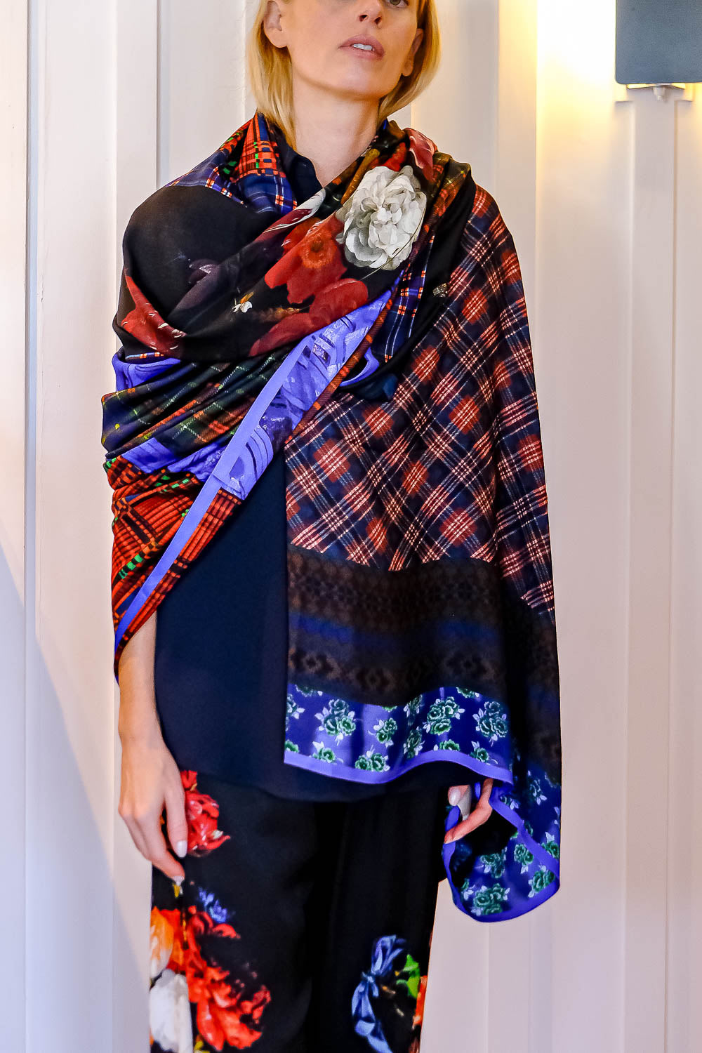 DRIES VAN NOTEN | TEOLINE PRINTED SCARF | WOMEN'S LUXURY DESIGNER CLOTHING, SHOES, HANDBAGS & JEWELRY | CAPITOL CHARLOTTE, NC & BRENTWOOD, CA