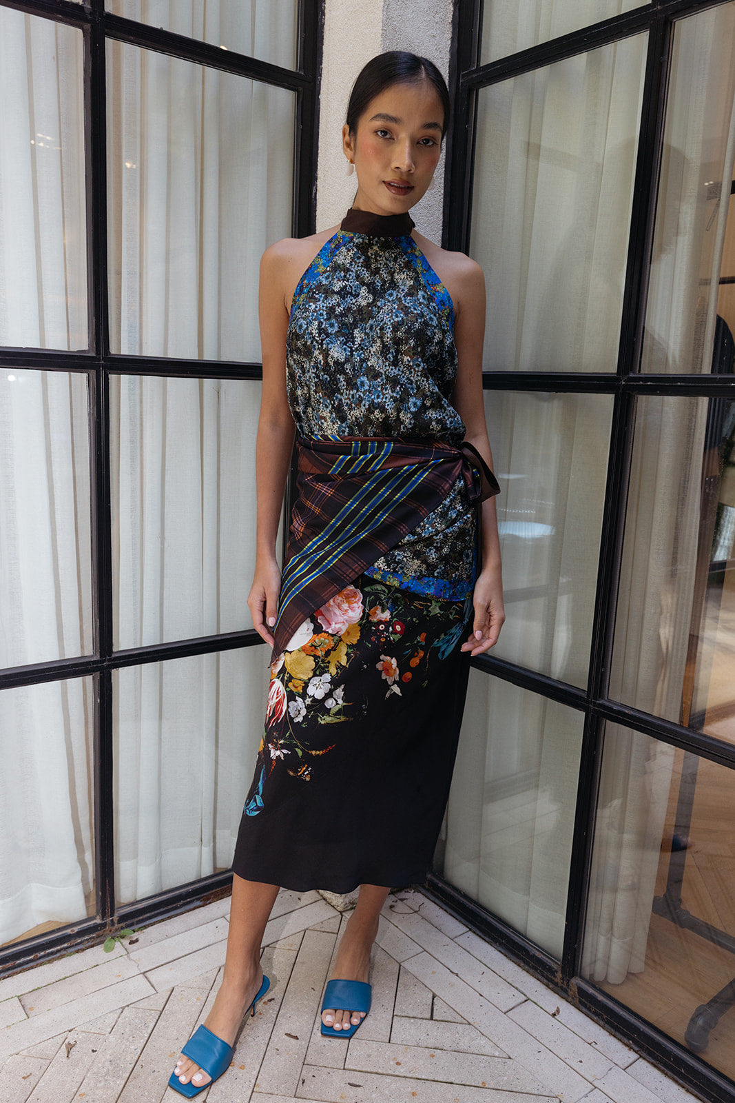 DRIES VAN NOTEN | TNECK SCARFY WRAP TOP | WOMEN'S LUXURY DESIGNER CLOTHING, SHOES, HANDBAGS & JEWELRY | CAPITOL CHARLOTTE, NC & BRENTWOOD, CA