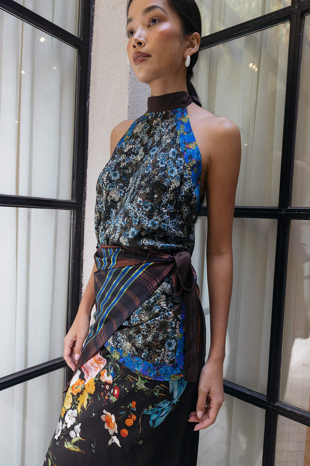 DRIES VAN NOTEN | TNECK SCARFY WRAP TOP | WOMEN'S LUXURY DESIGNER CLOTHING, SHOES, HANDBAGS & JEWELRY | CAPITOL CHARLOTTE, NC & BRENTWOOD, CA