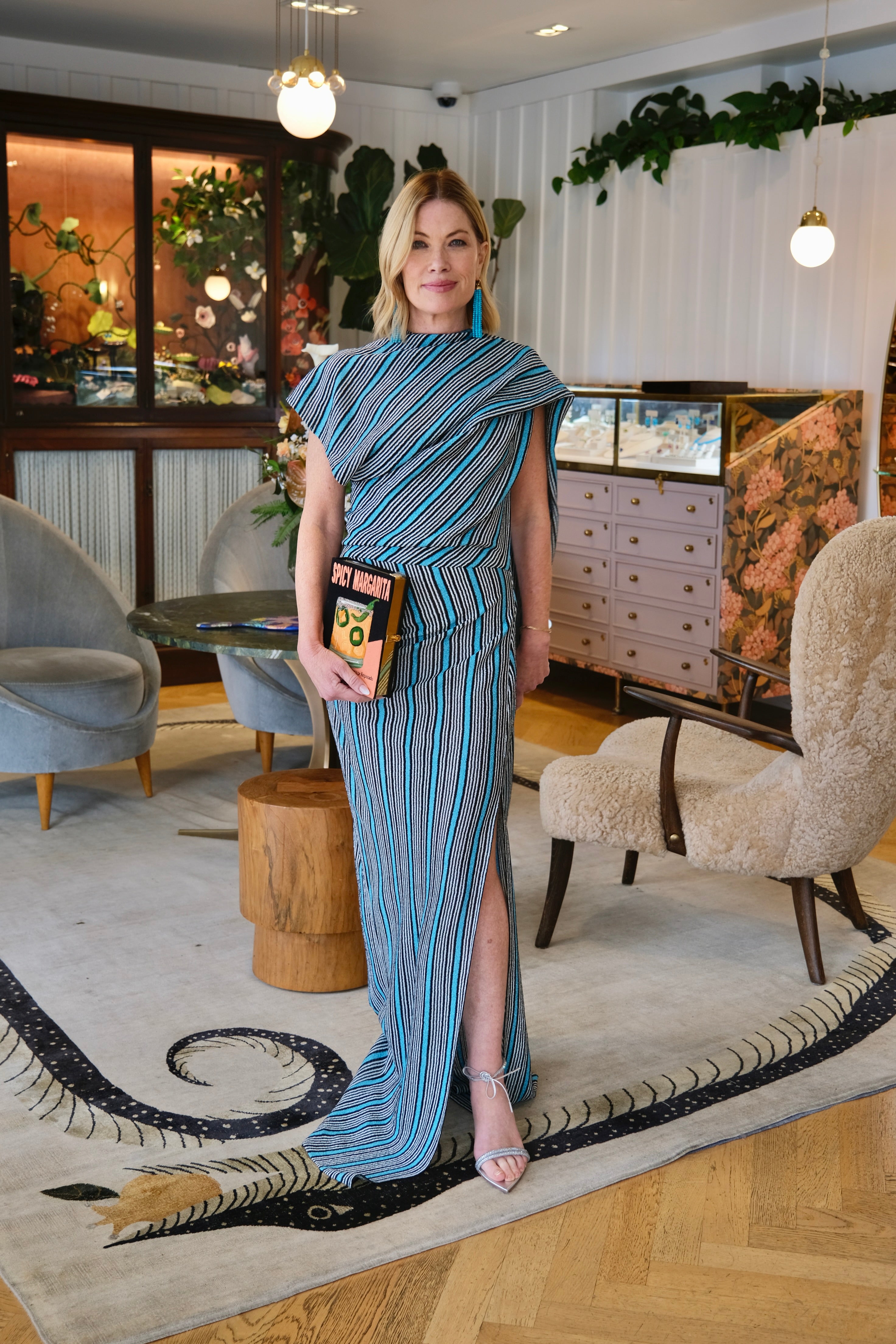 MISSONI | ASYMMETRICAL STRIPE MAXI DRESS
