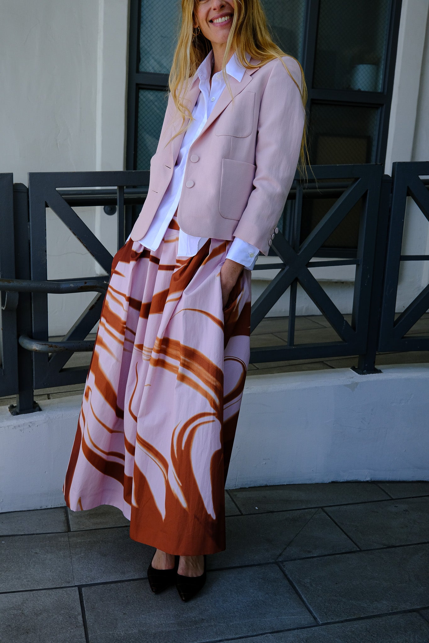 DRIES VAN NOTEN | PRINTED MIDI SKIRT