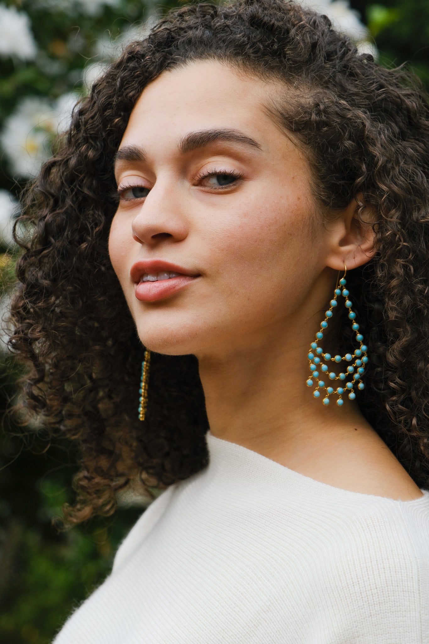 MARIE-HELENE DE TAILLAC | TURQUOISE DANCING EMILIE EARRINGS