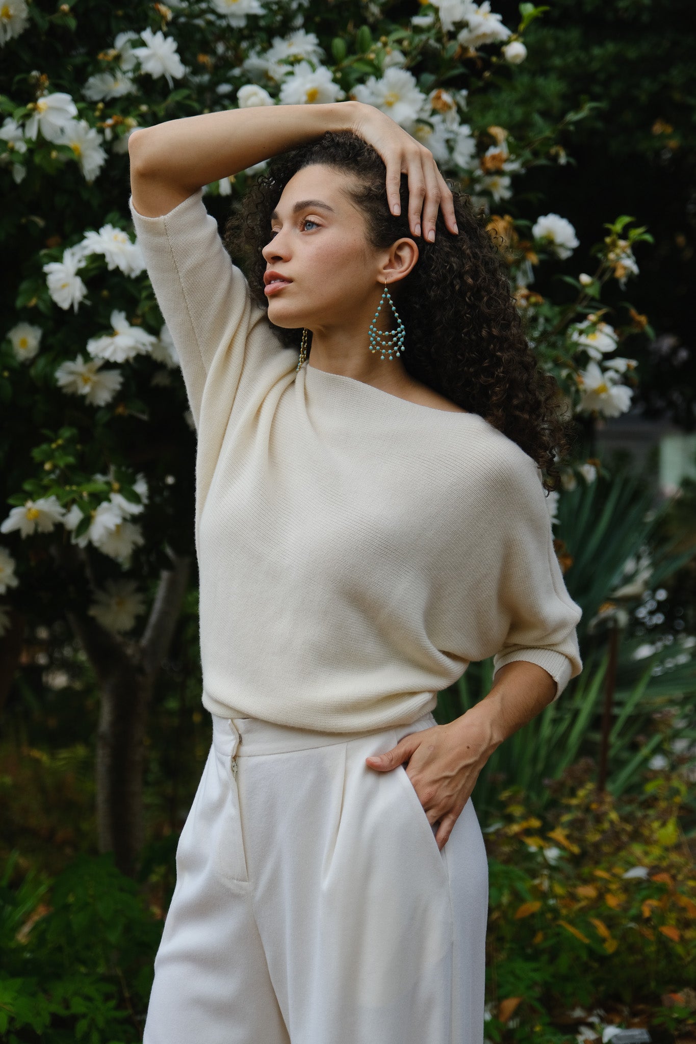 MARIE-HELENE DE TAILLAC | TURQUOISE DANCING EMILIE EARRINGS