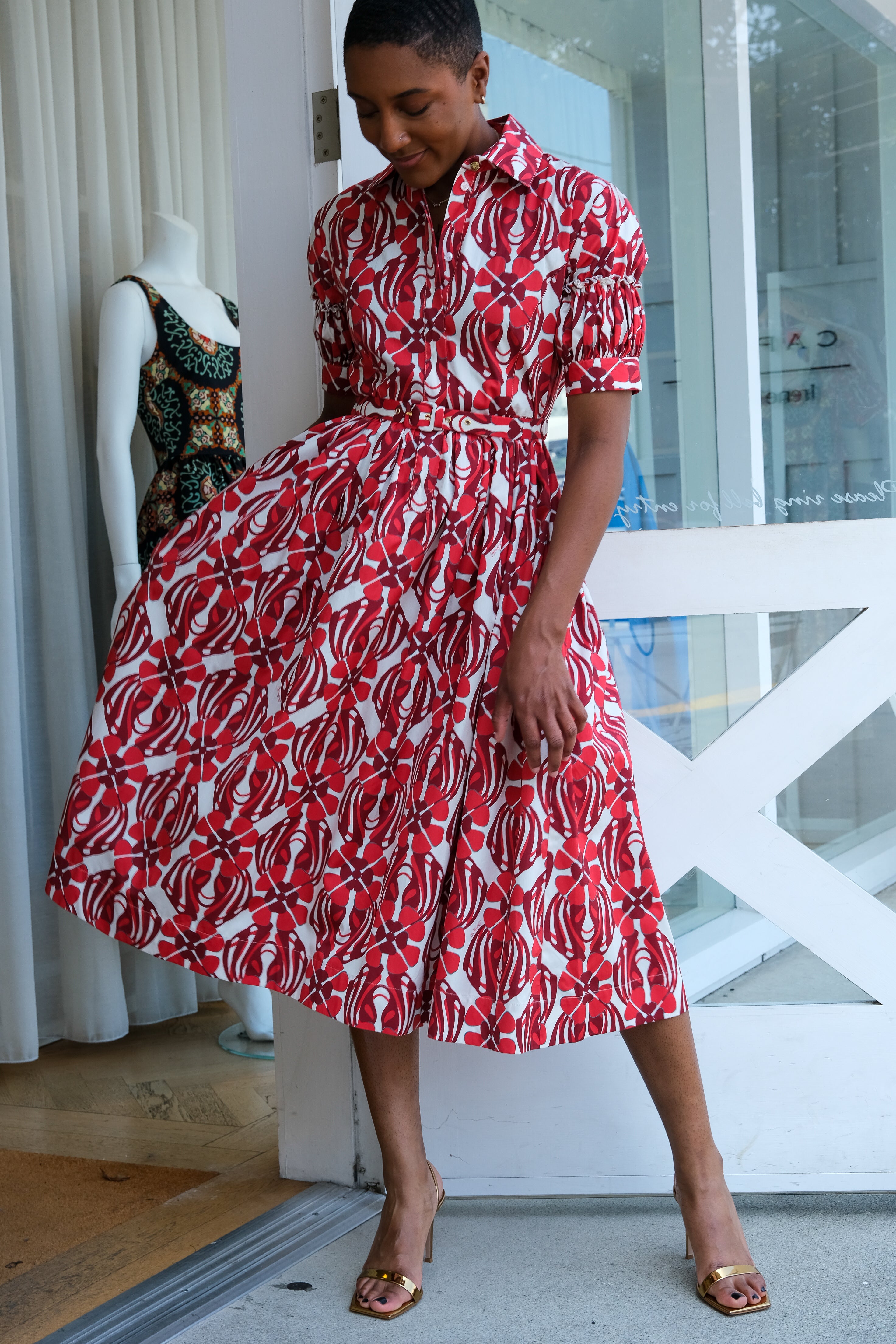 LA DOUBLE J | LIBERTINE MIDI SHIRT DRESS