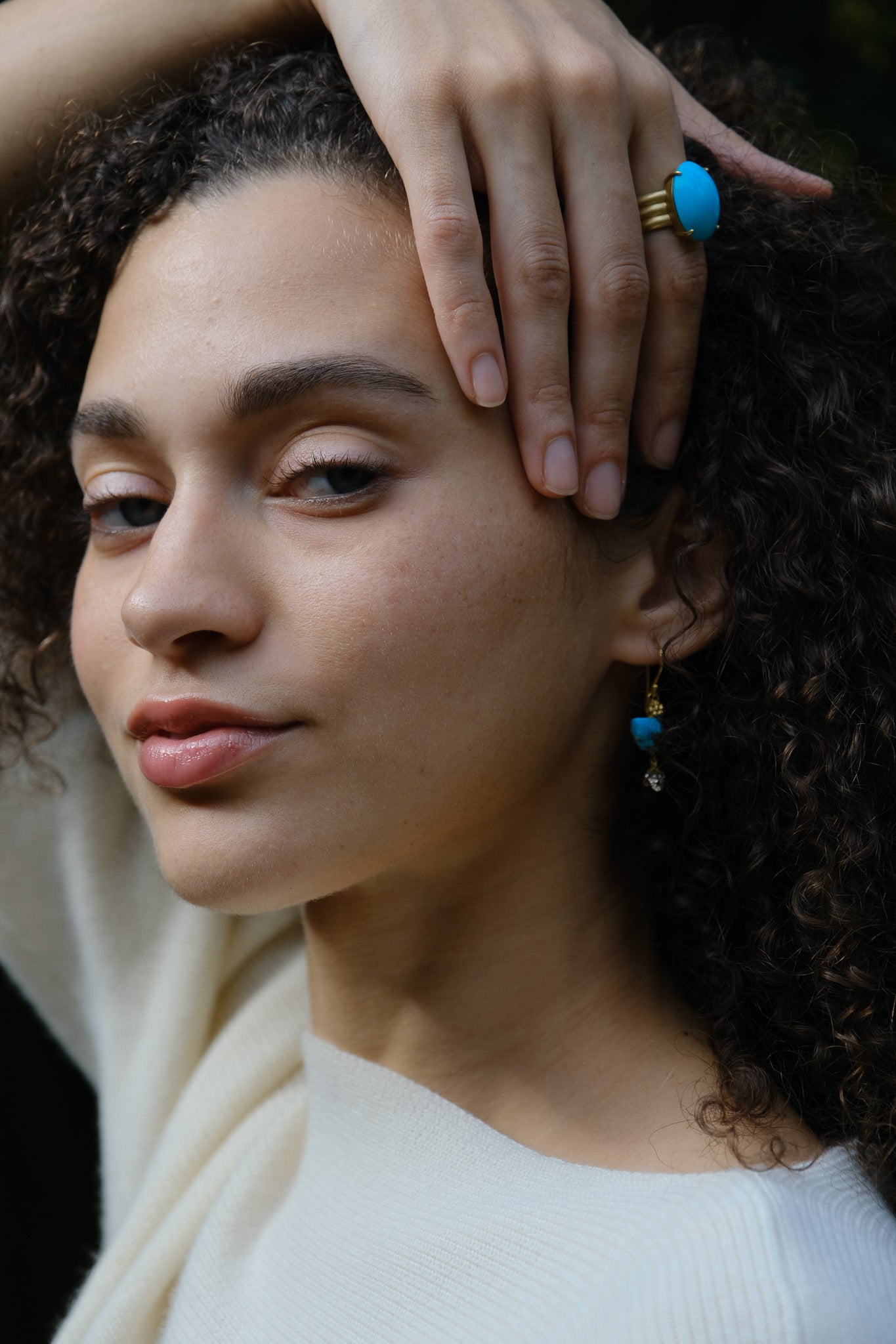 HABLE | TURQUOISE BOAT EARRINGS
