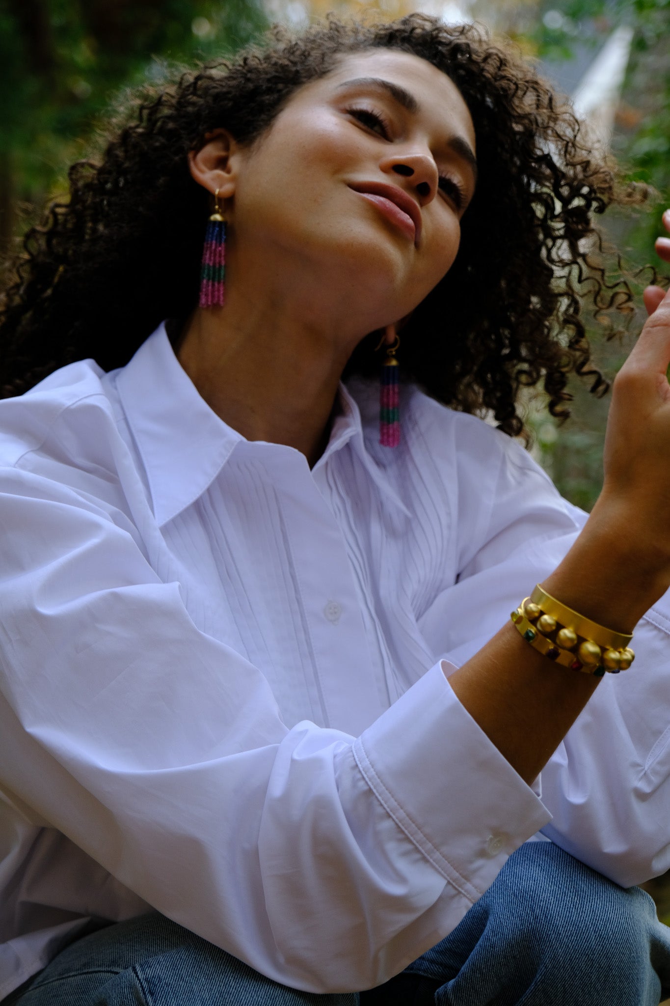 MARIE HÉLÈNE DE TAILLAC | GOLD CROWN BANGLE