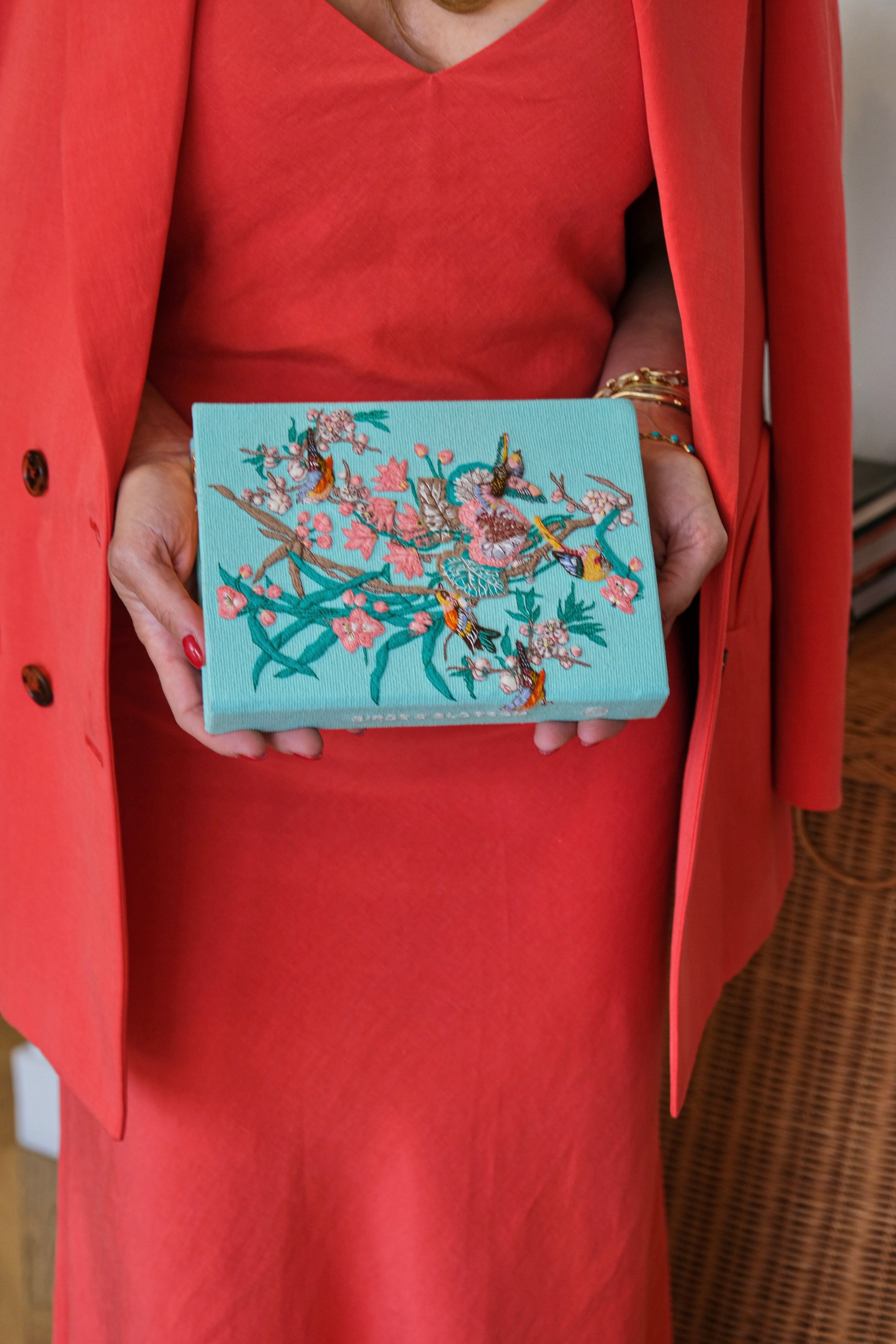 OLYMPIA LE TAN | BIRDS AND BLOSSOM BOOK CLUTCH